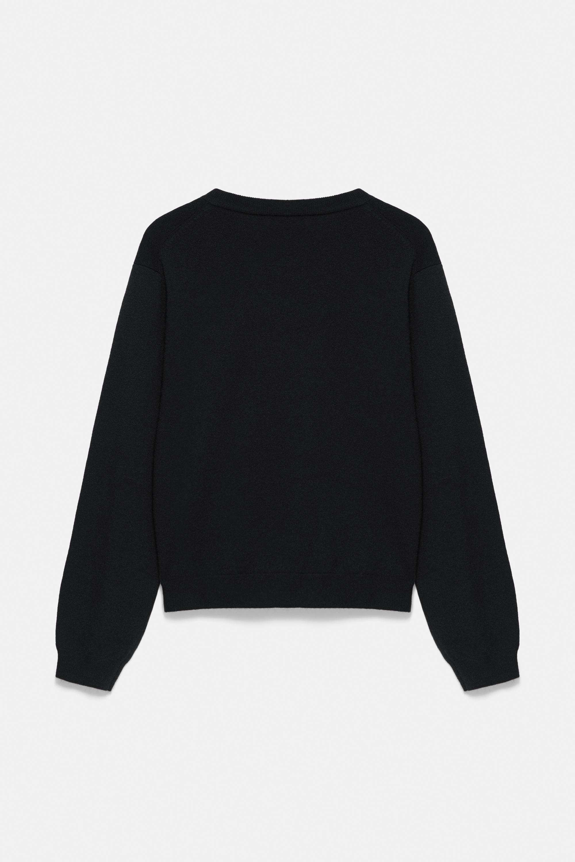 Soft knit jumper — Black