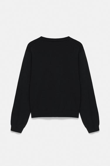Basic soft knit jumper — Black 7