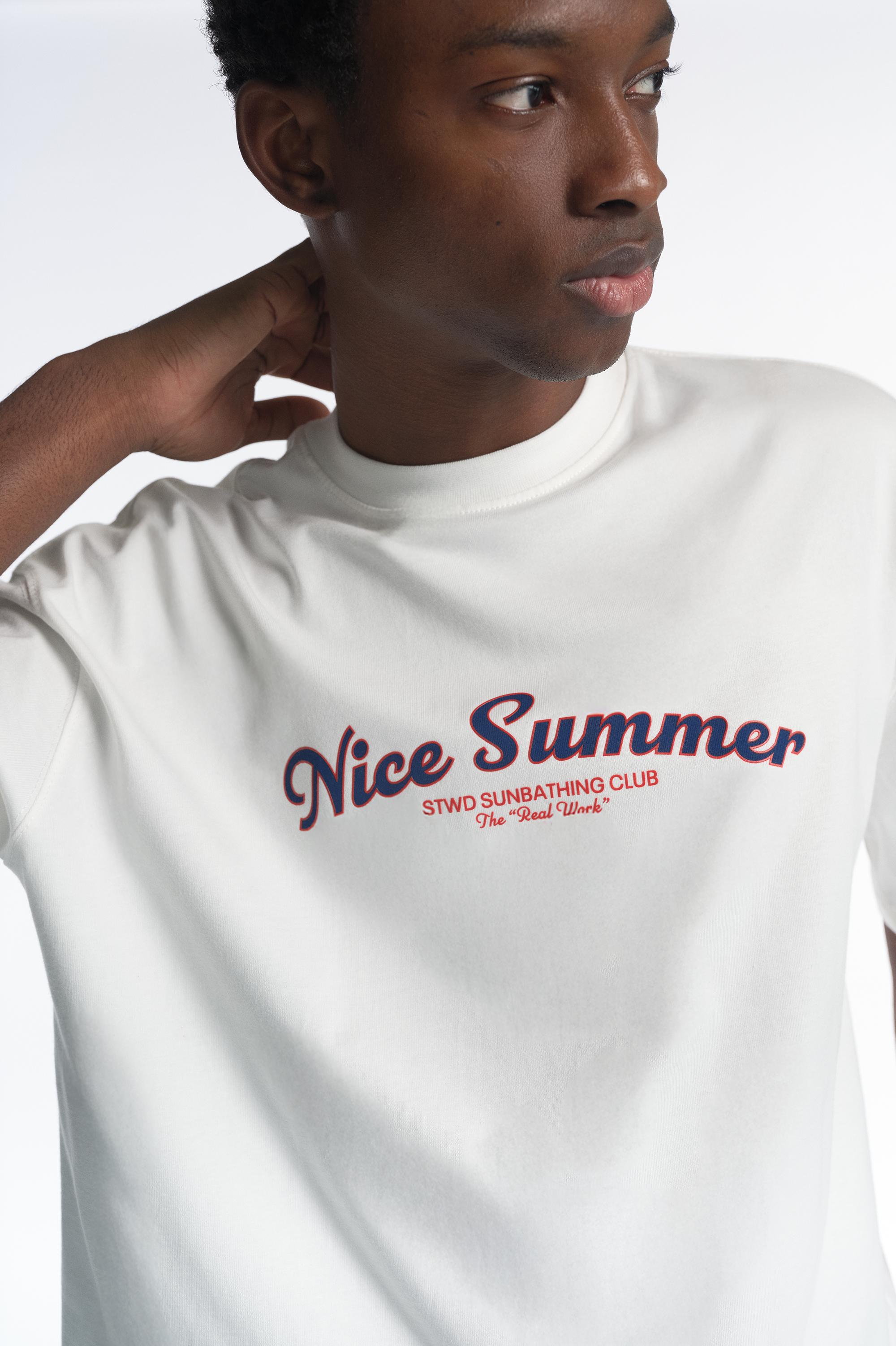 STWD Nice Summer T-shirt — Off white