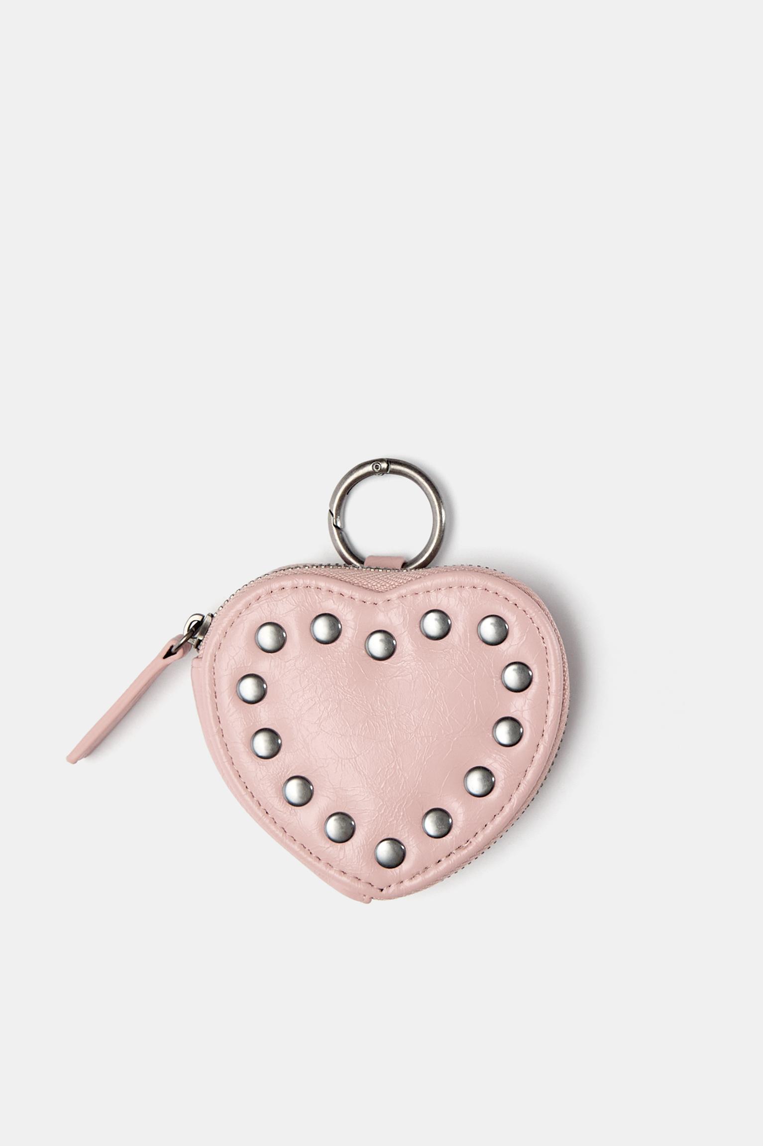 Herzförmiges Portemonnaie Mit Nieten