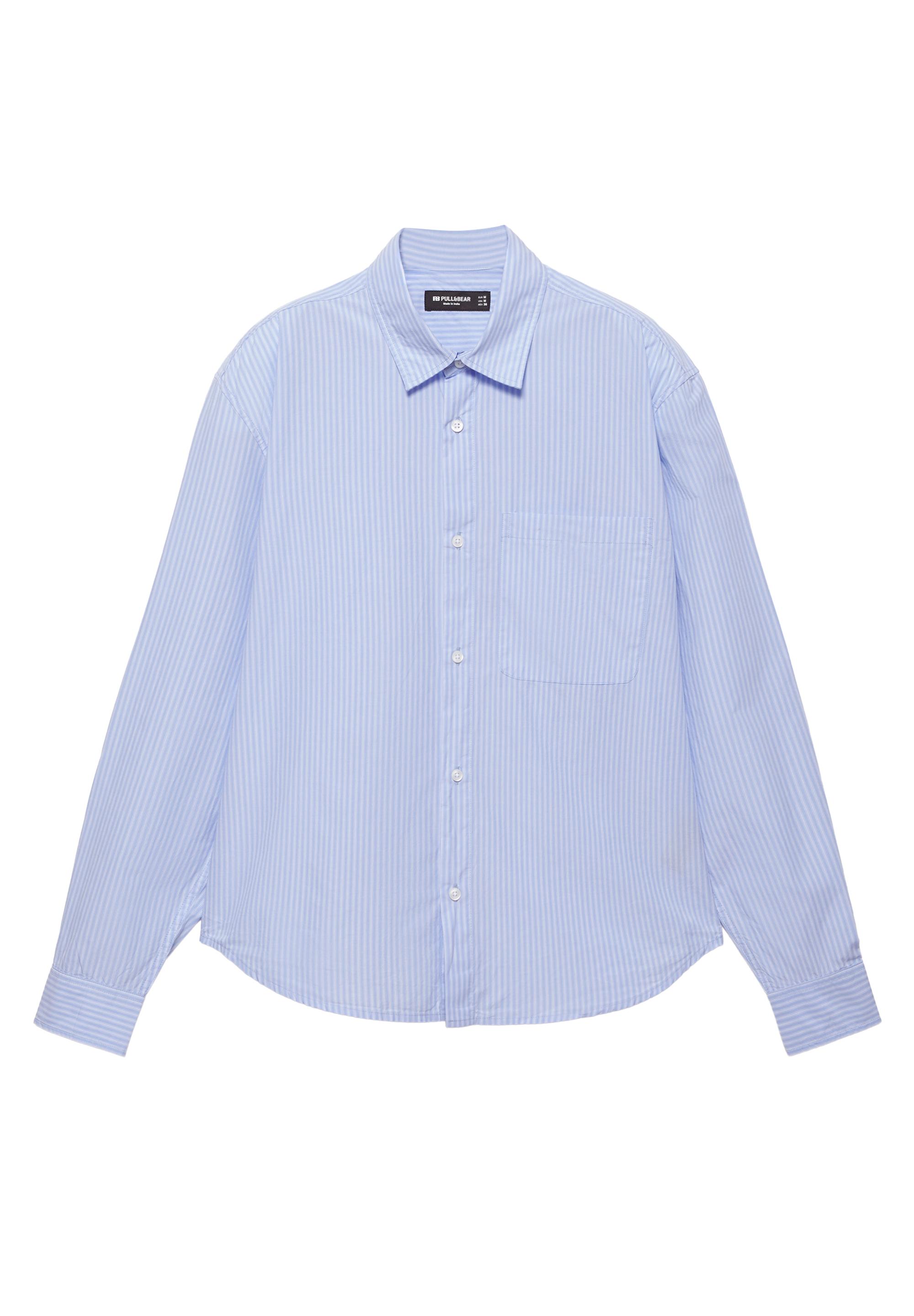 Striped long sleeve shirt — Blue