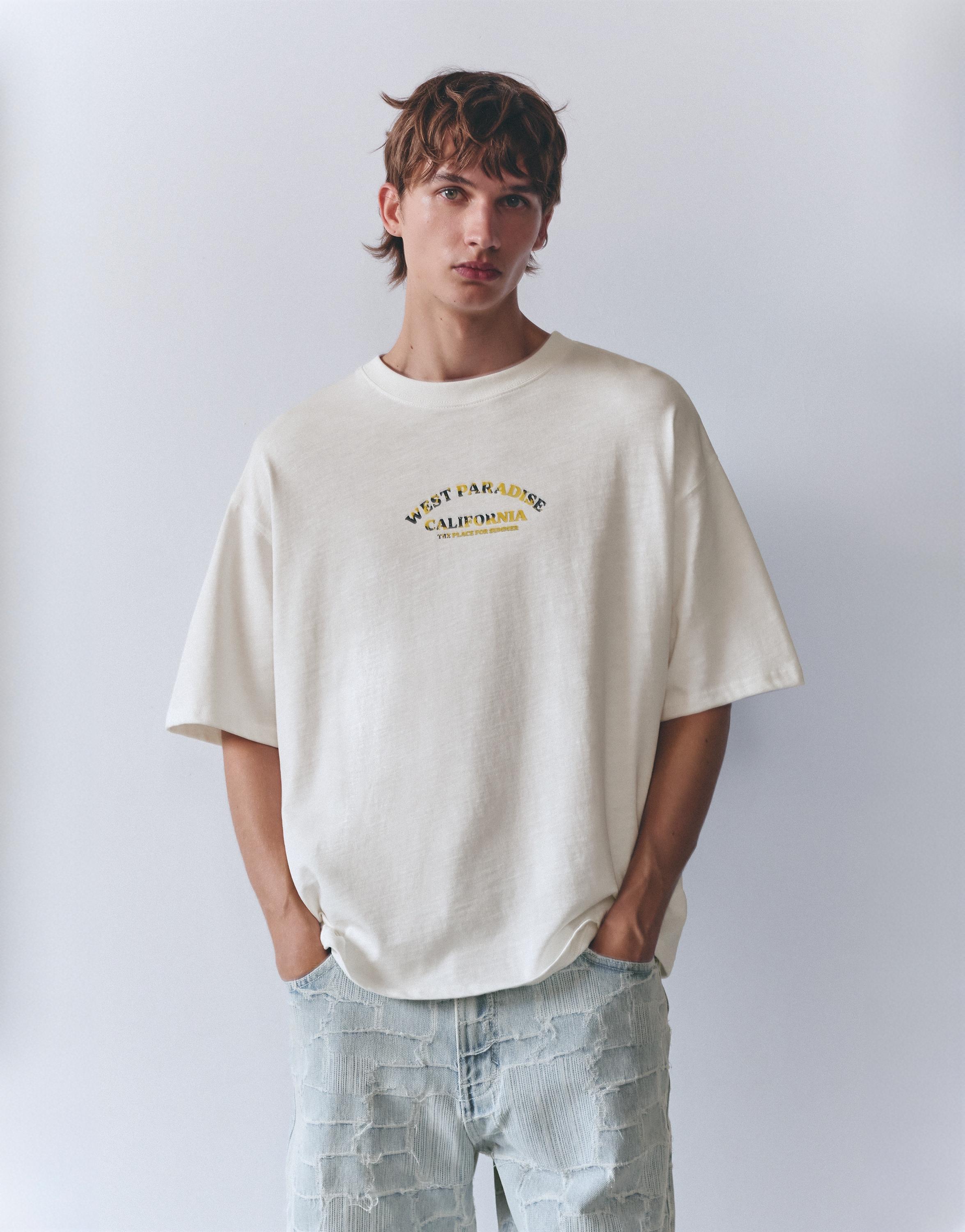 West Paradise graphic T-shirt — Off white