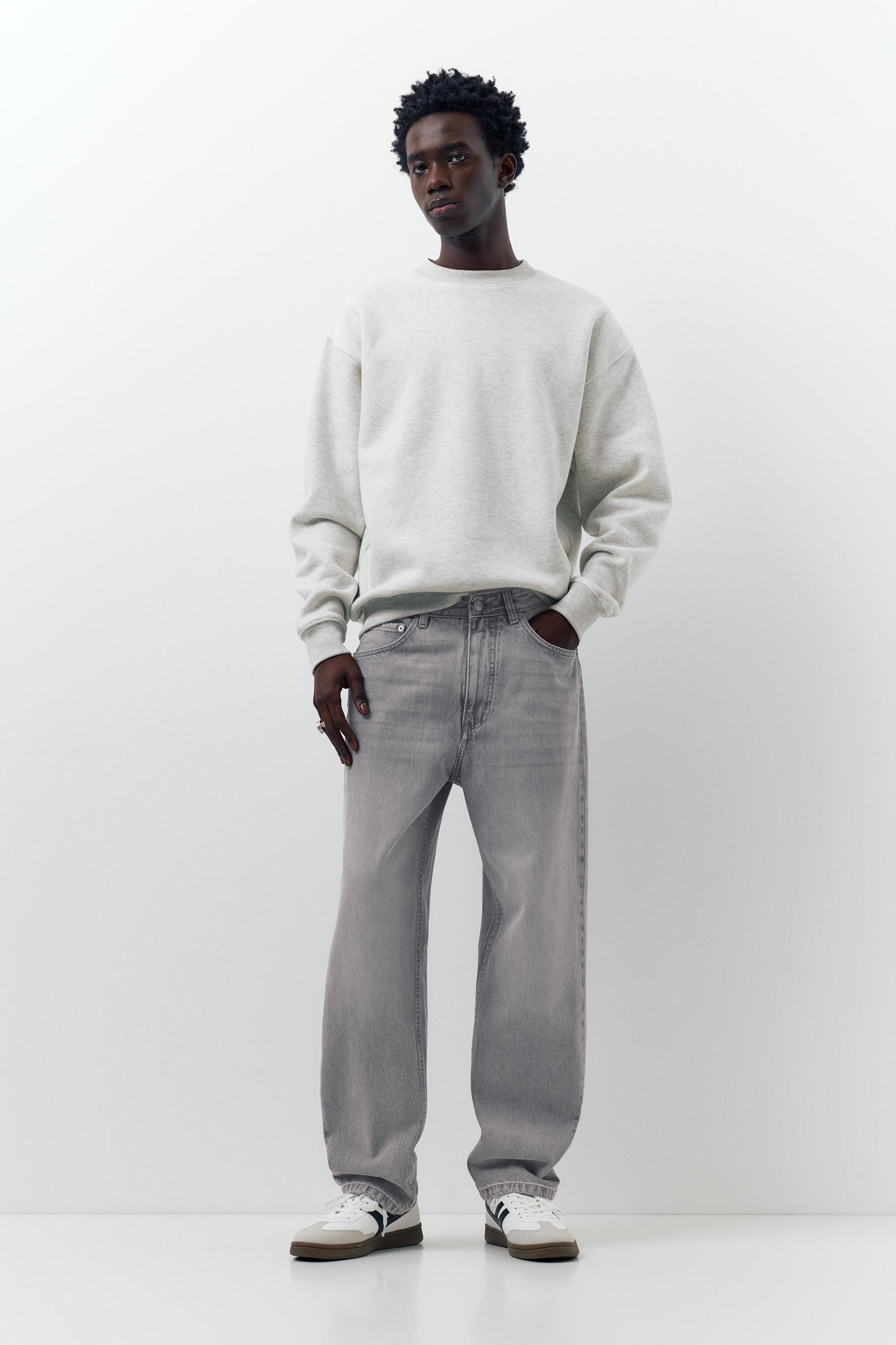 Baggy jeans — Pale grey