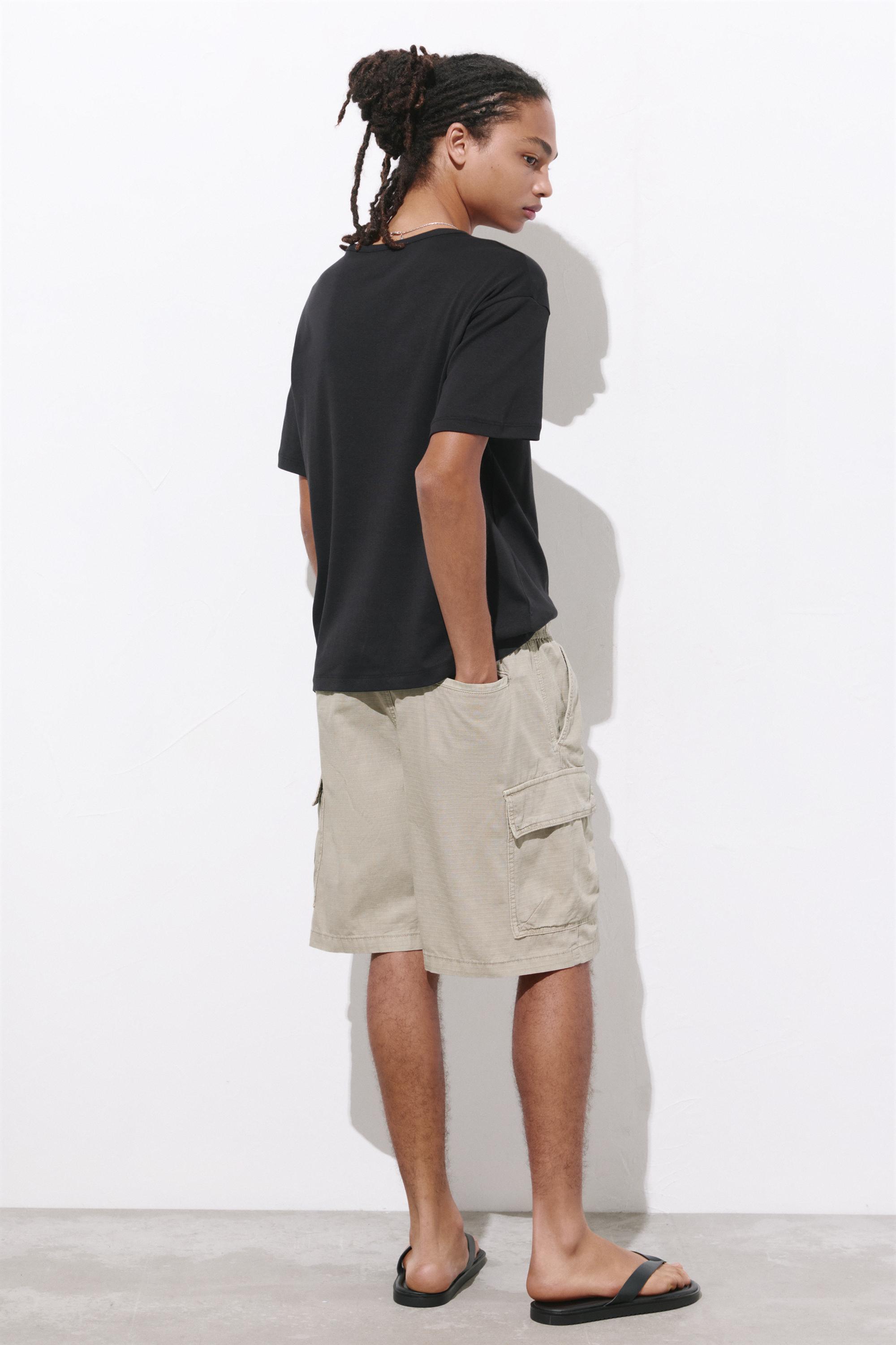 Ripstop cargo Bermuda shorts — Grey