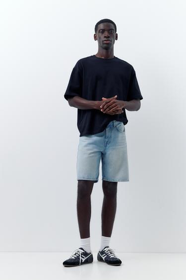 Standard denim Bermuda shorts — Pale indigo 1