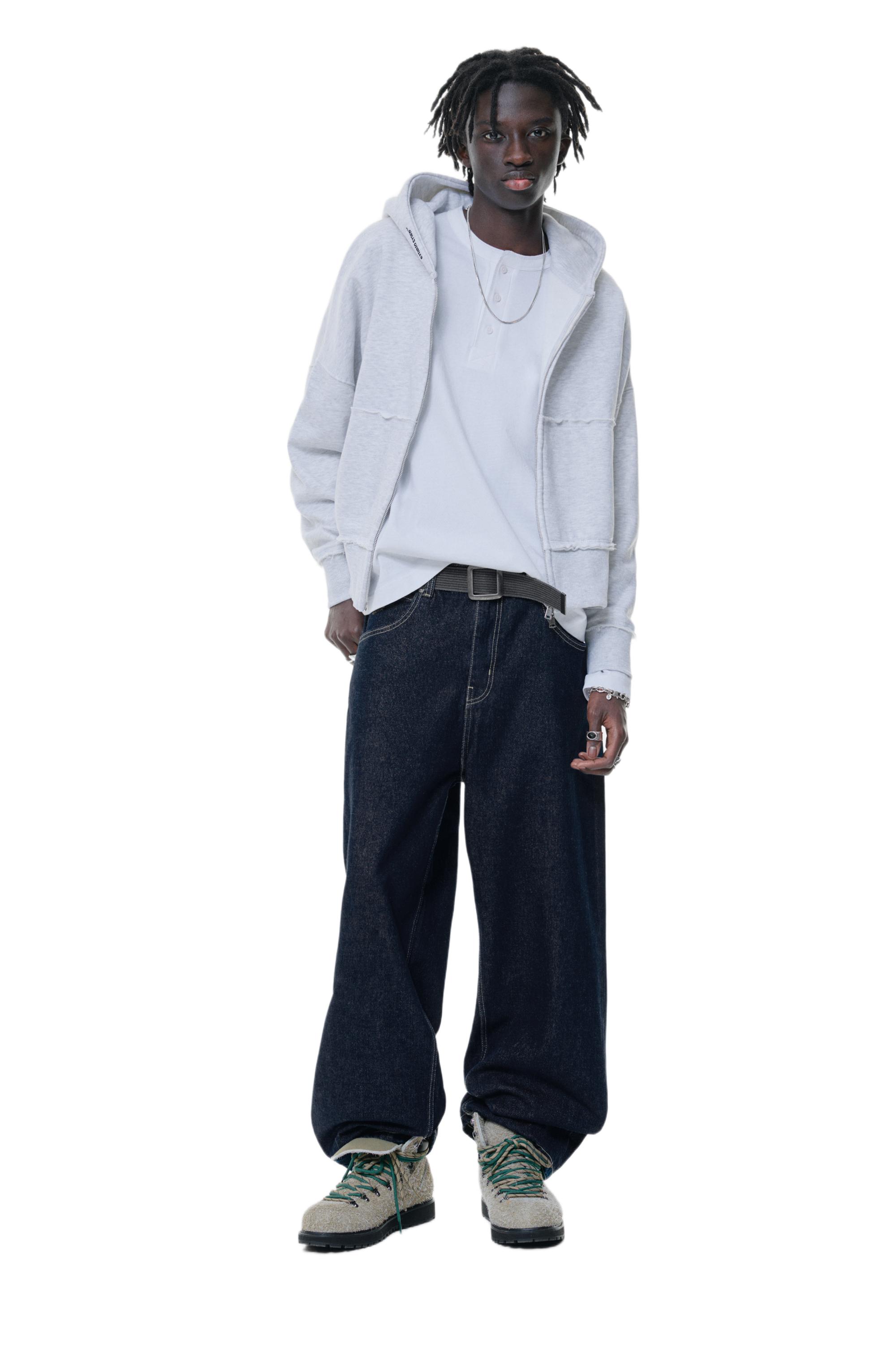 Relaxed fit baggy jeans — Indigo