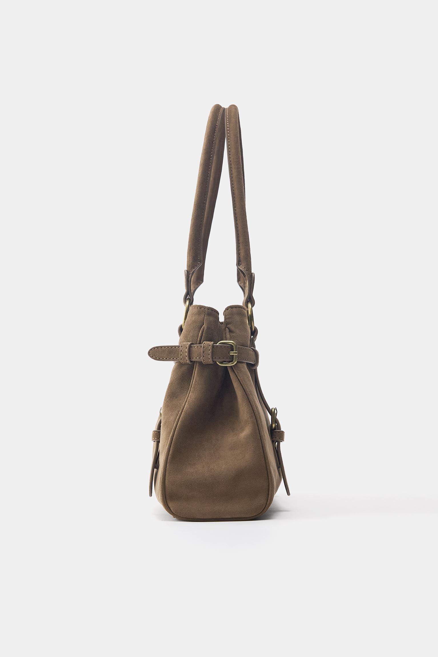 Buckle shoulder bag — Brown