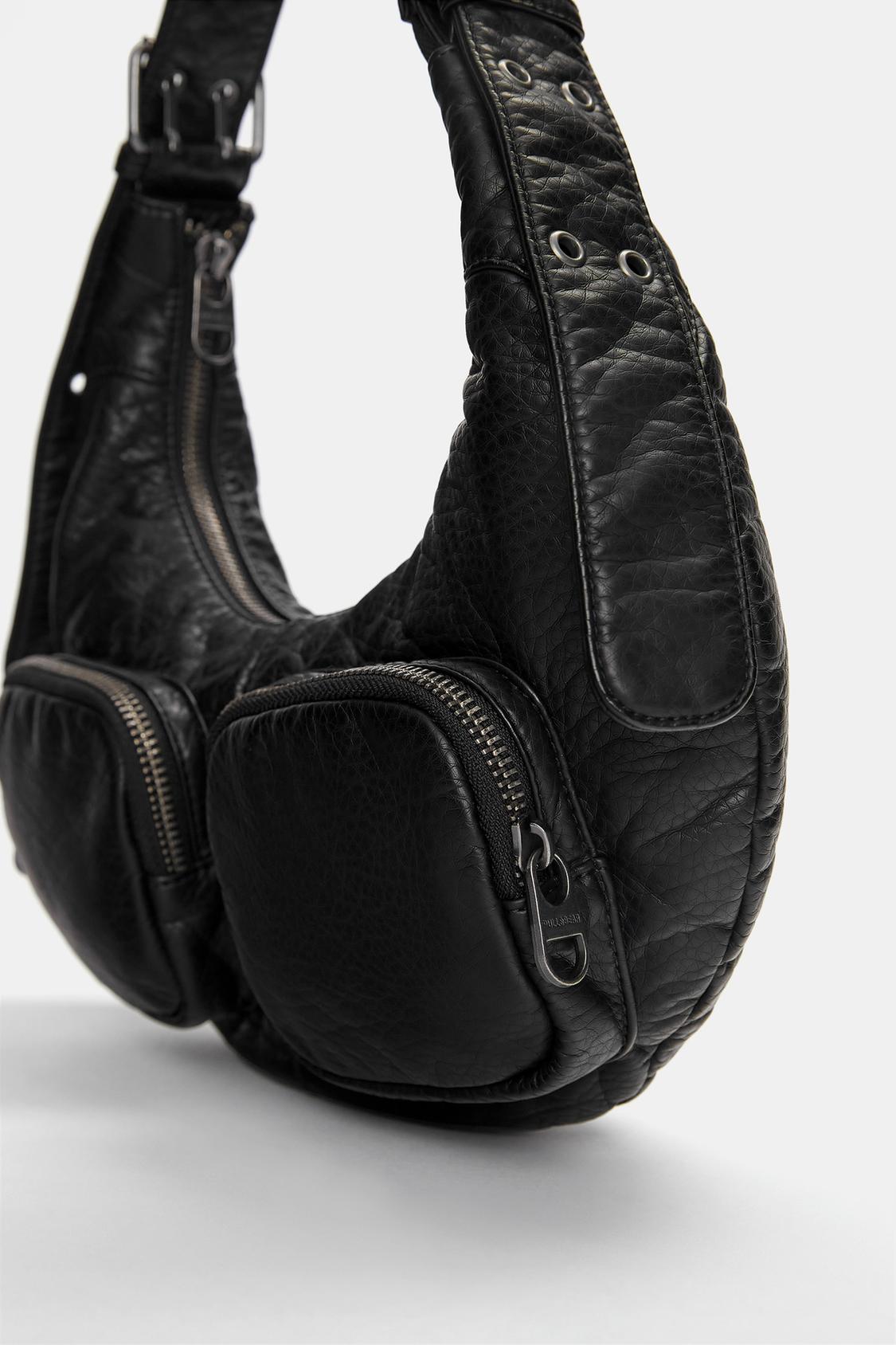 Shoulder bag with creased effect - PULL&BEAR 