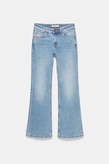 Rhinestone boot-cut jeans — Medium blue 7