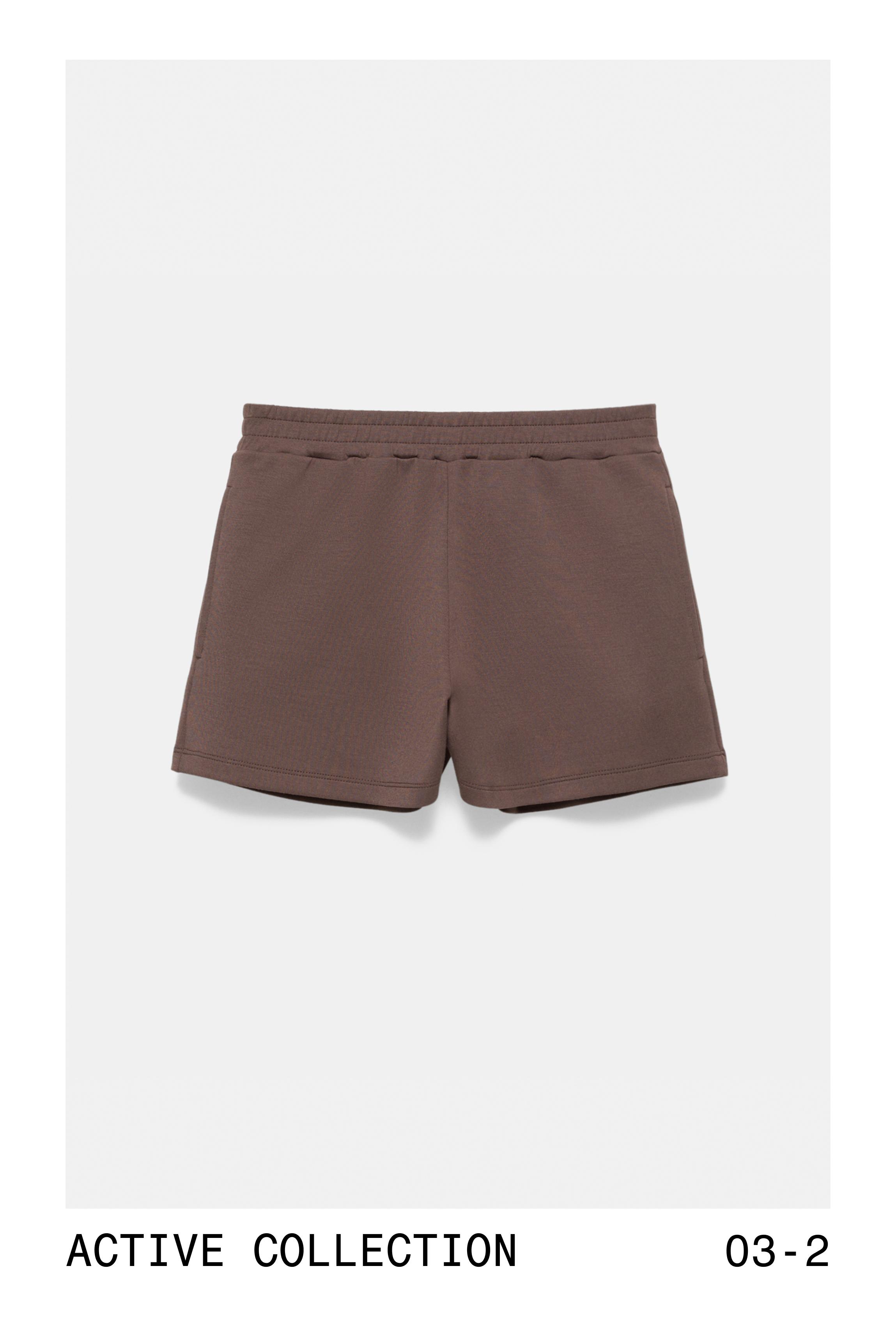 Soft touch sports shorts — Brown