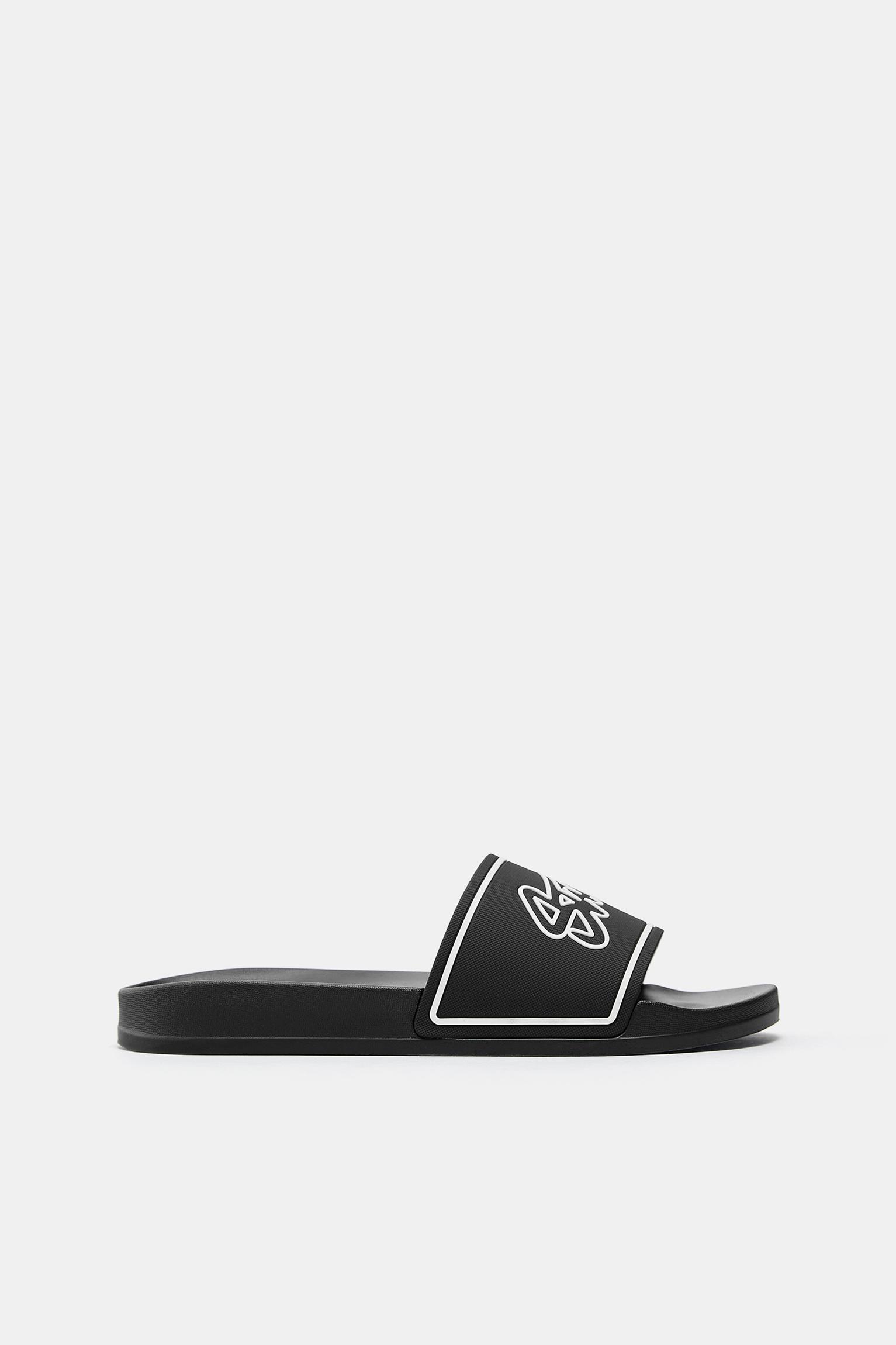 STWD rubber sandals — Black
