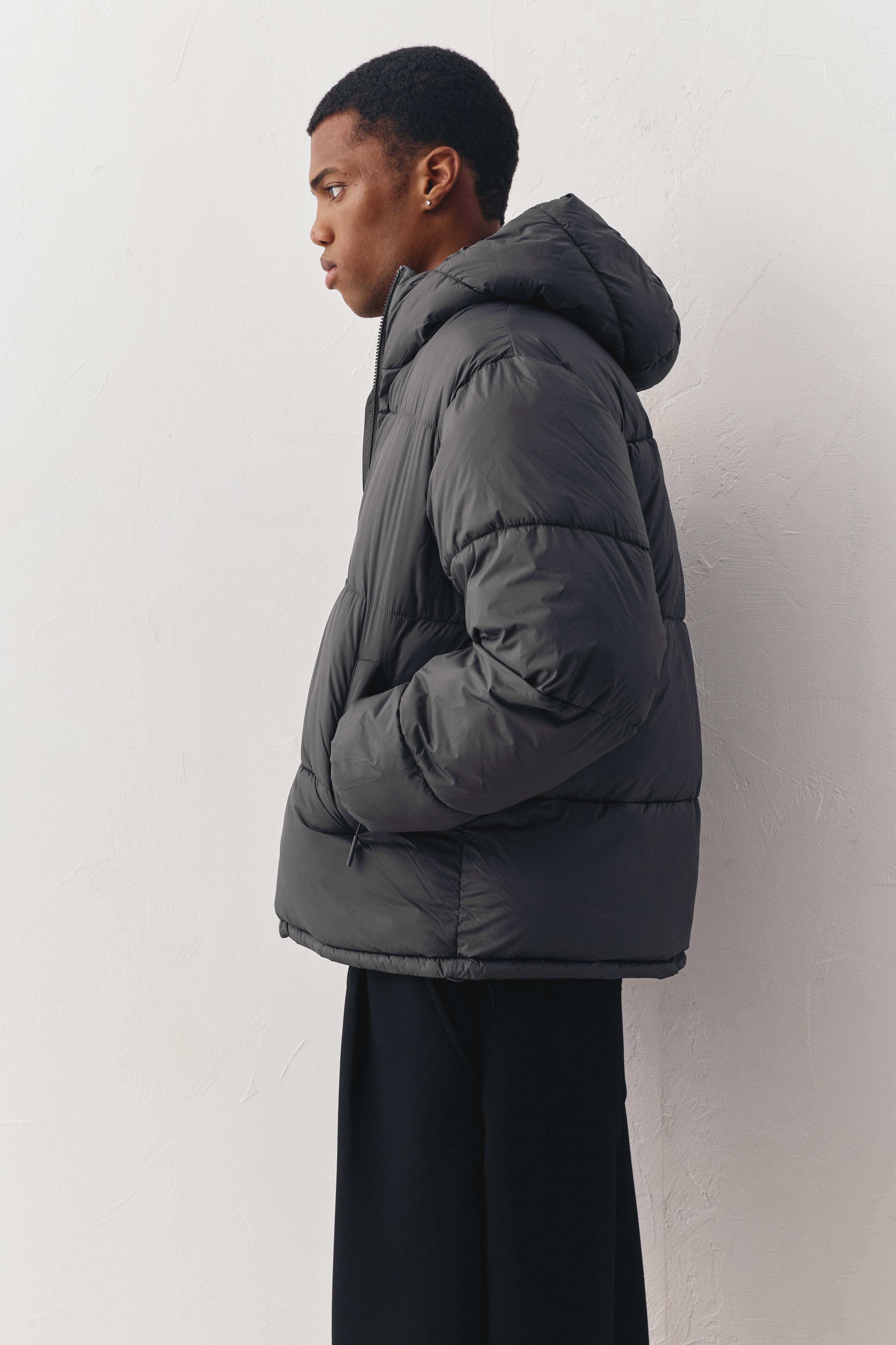 Kapüşonlu Dolgulu Ceket - Görsel 49