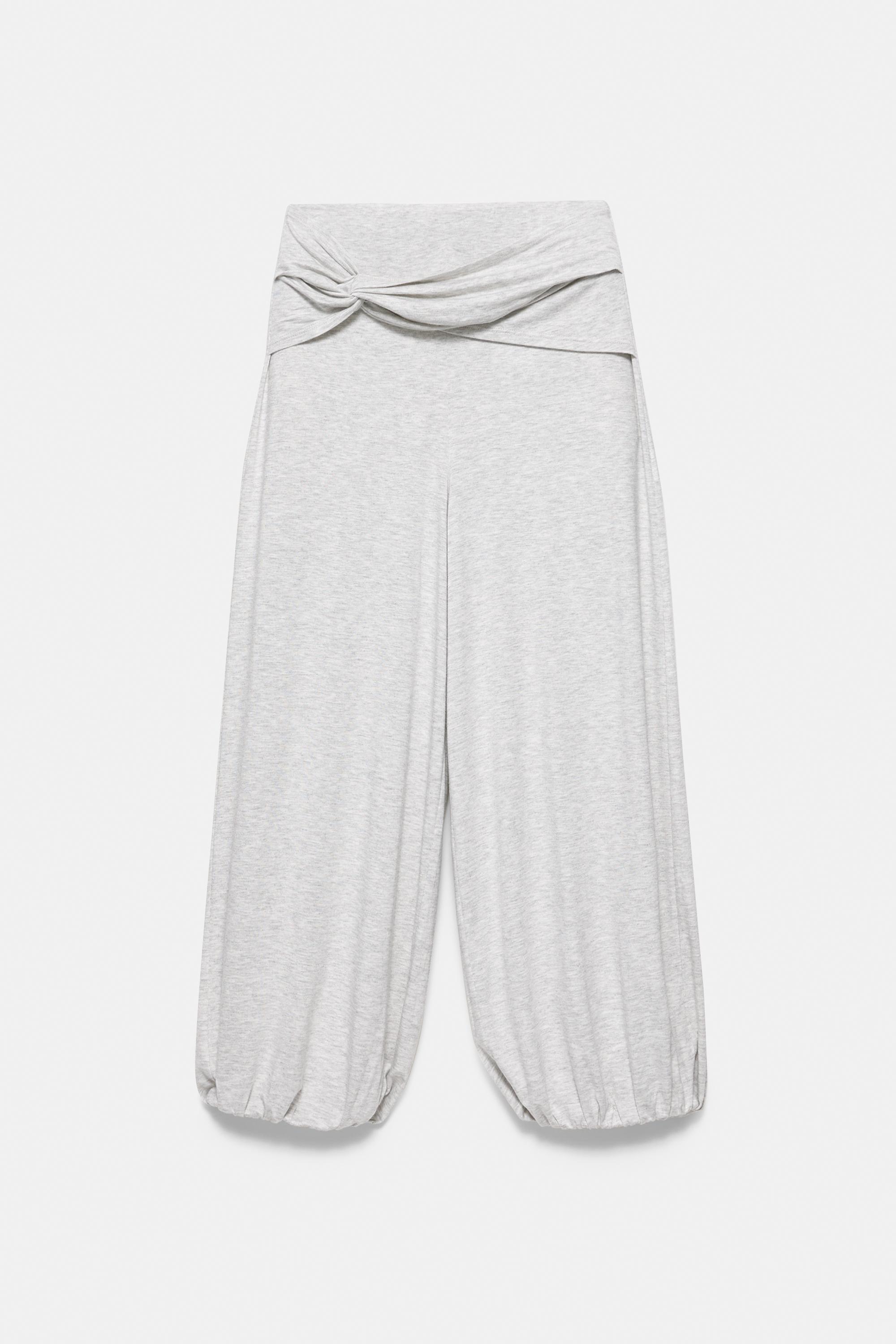 Capris sarouel trousers — Grey marl