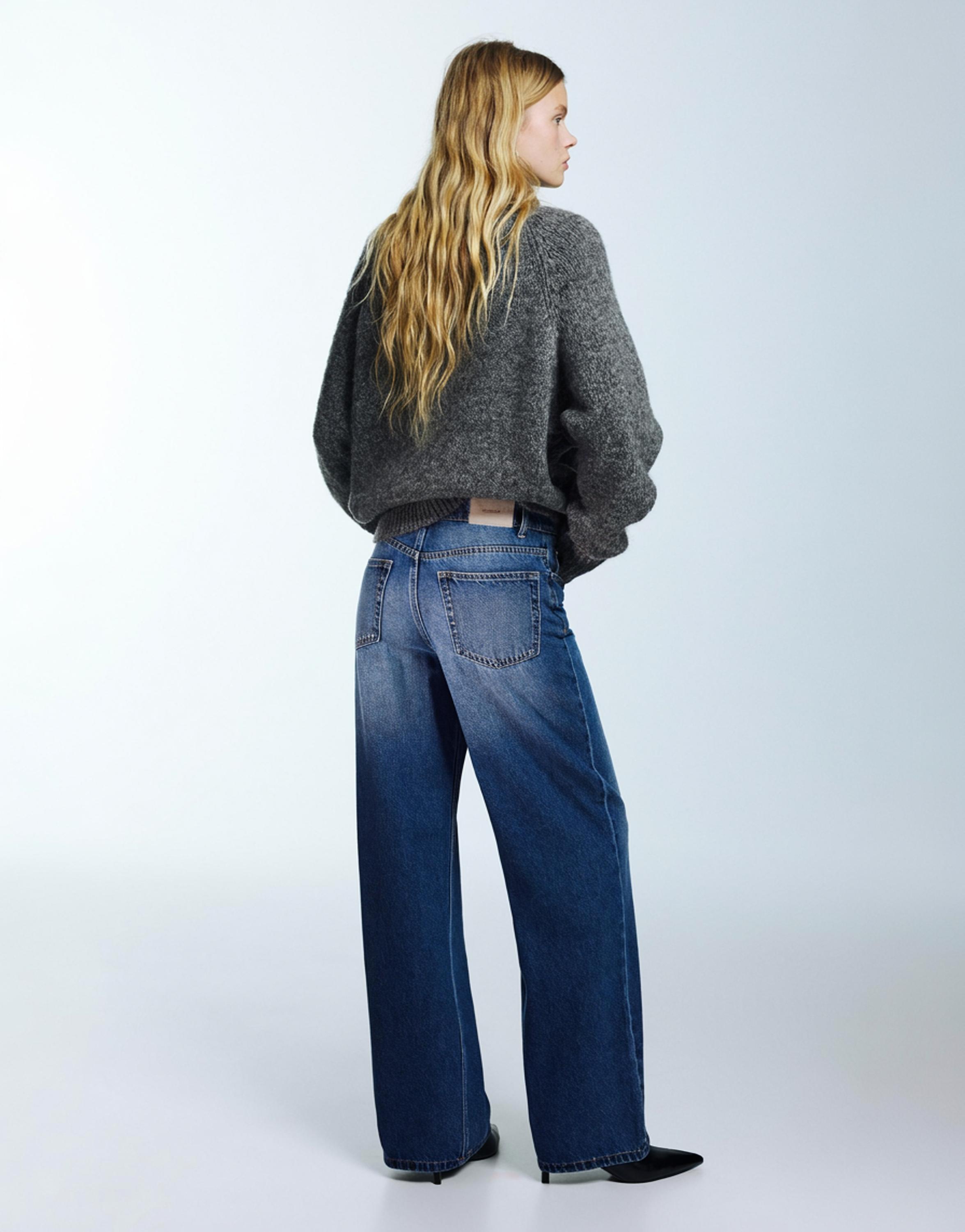 Wide leg yüksek bel jean - Görsel 174