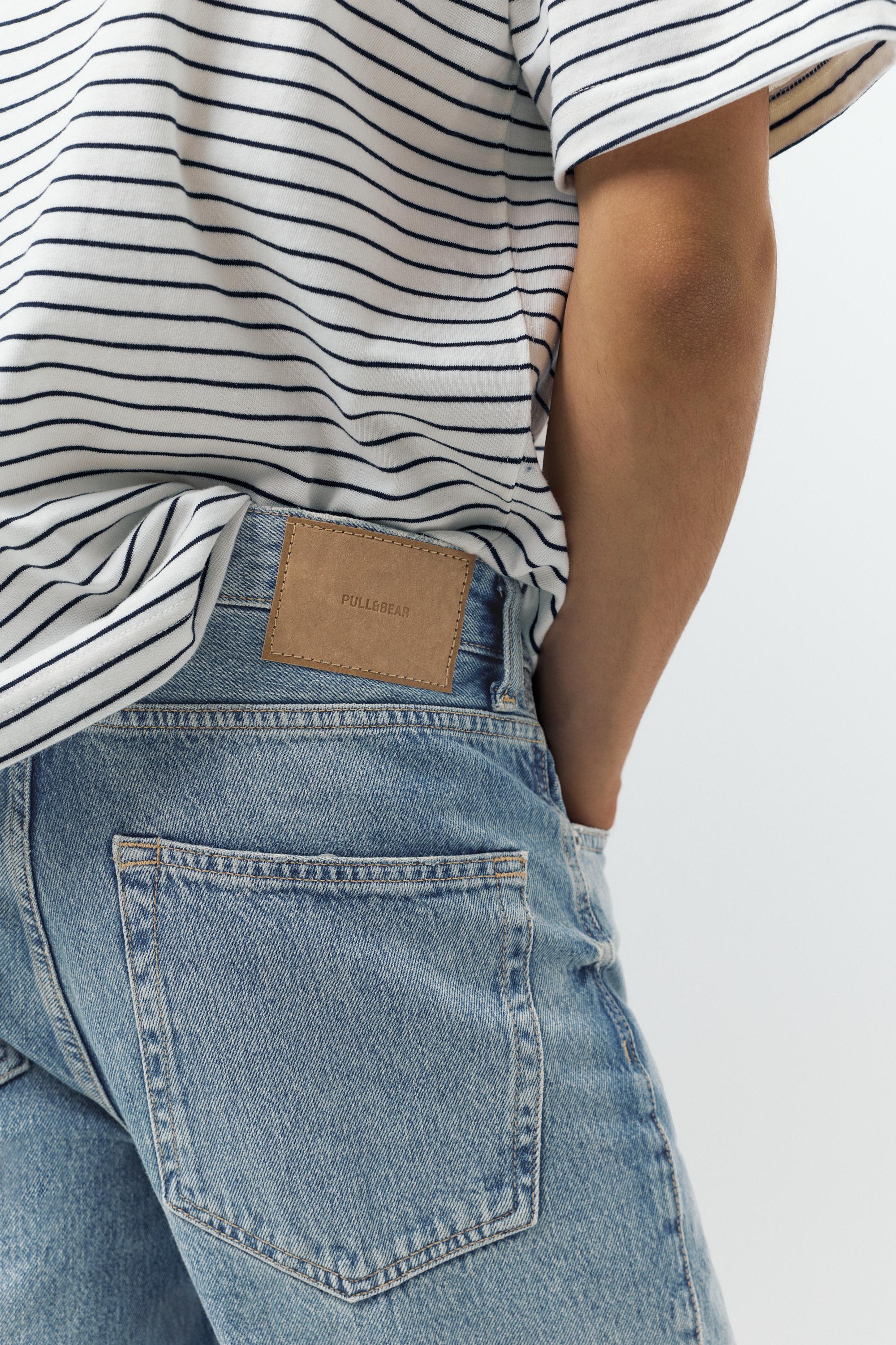 Straight-leg jeans — Medium blue