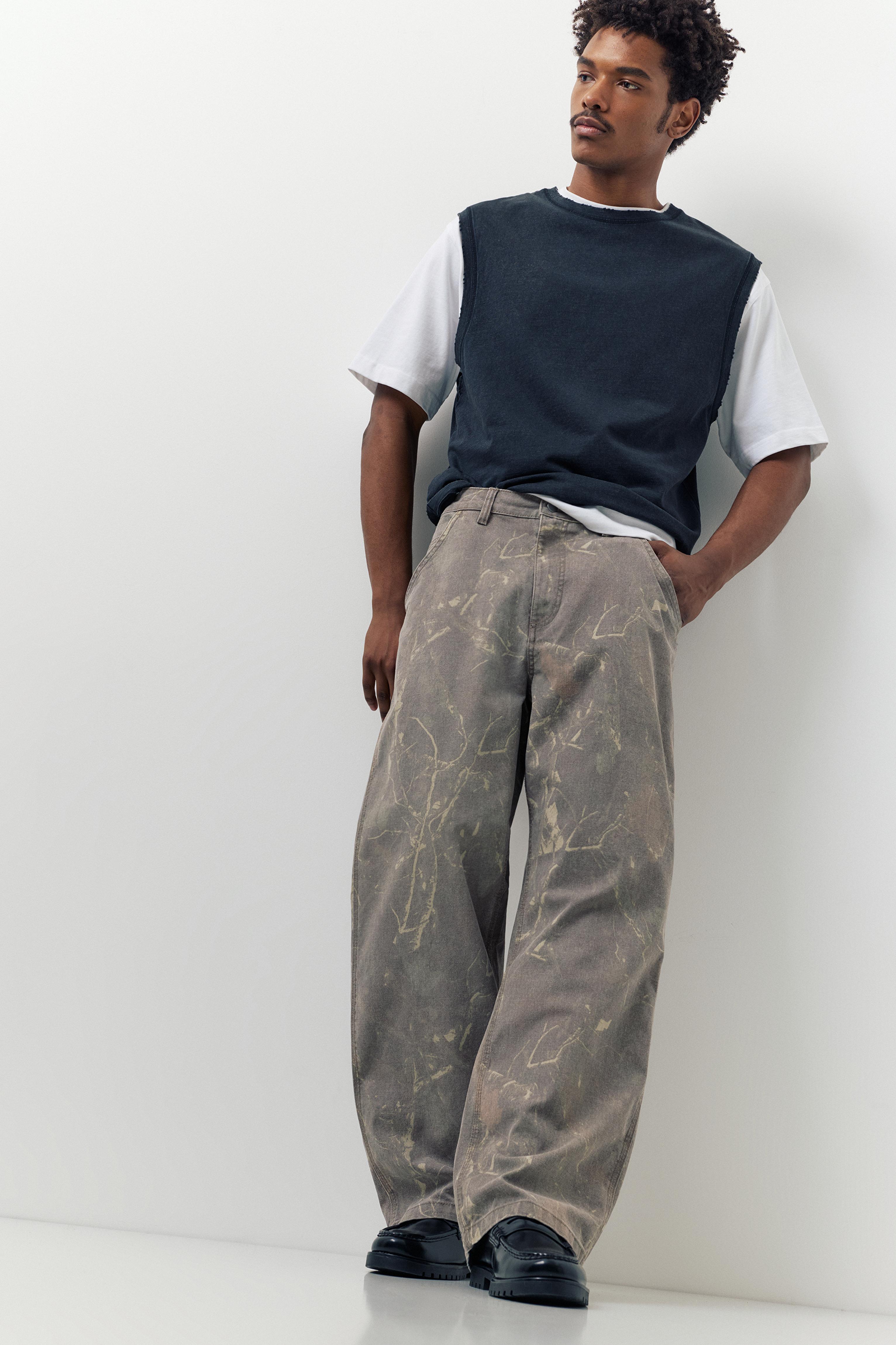 Pantaloni Wide Leg Stampati