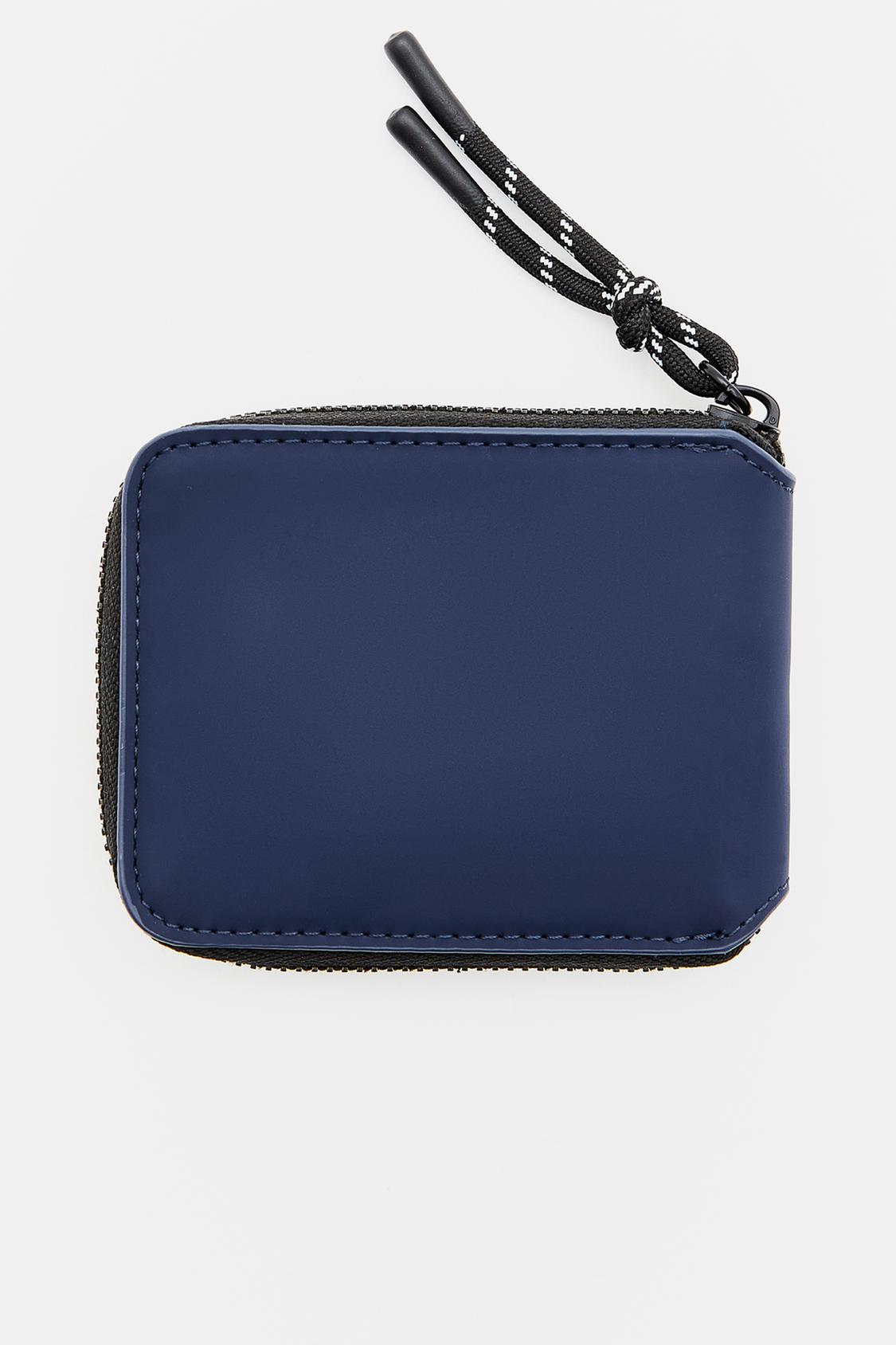 Rubberized wallet with zipper - pull&bear