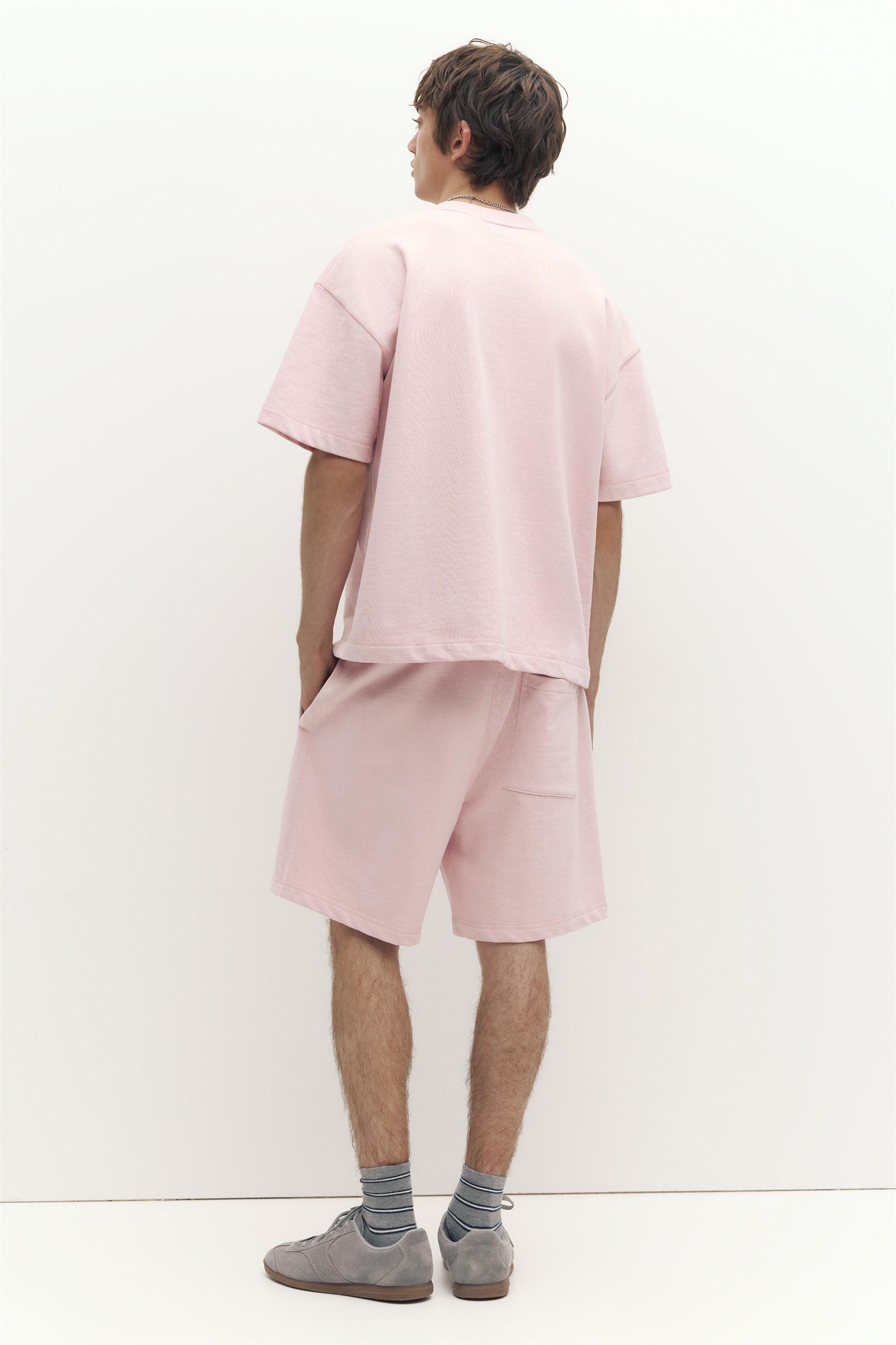 Logolu jogger bermuda şort - Görsel 32