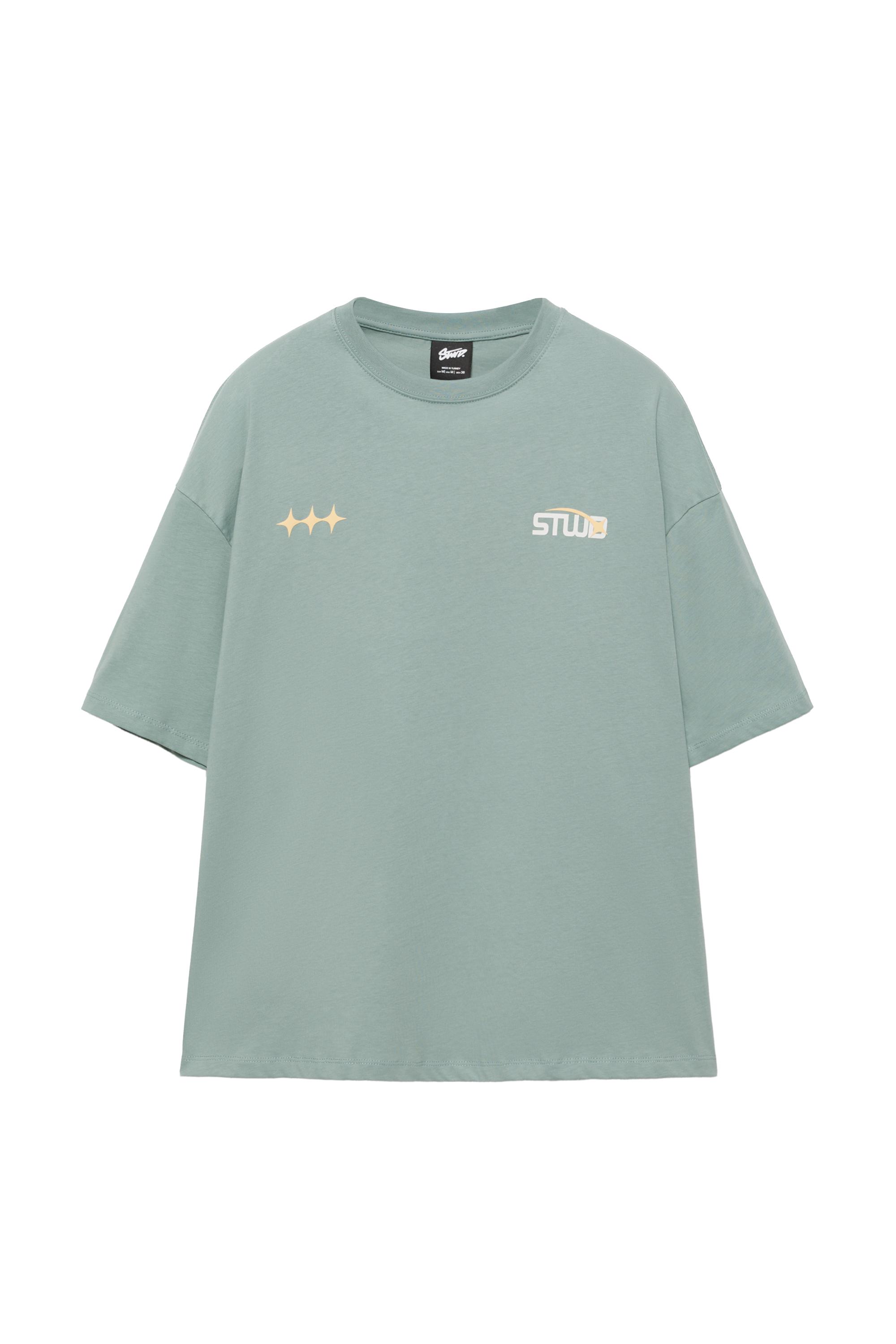 Yıldız baskılı STWD t-shirt - Görsel 3