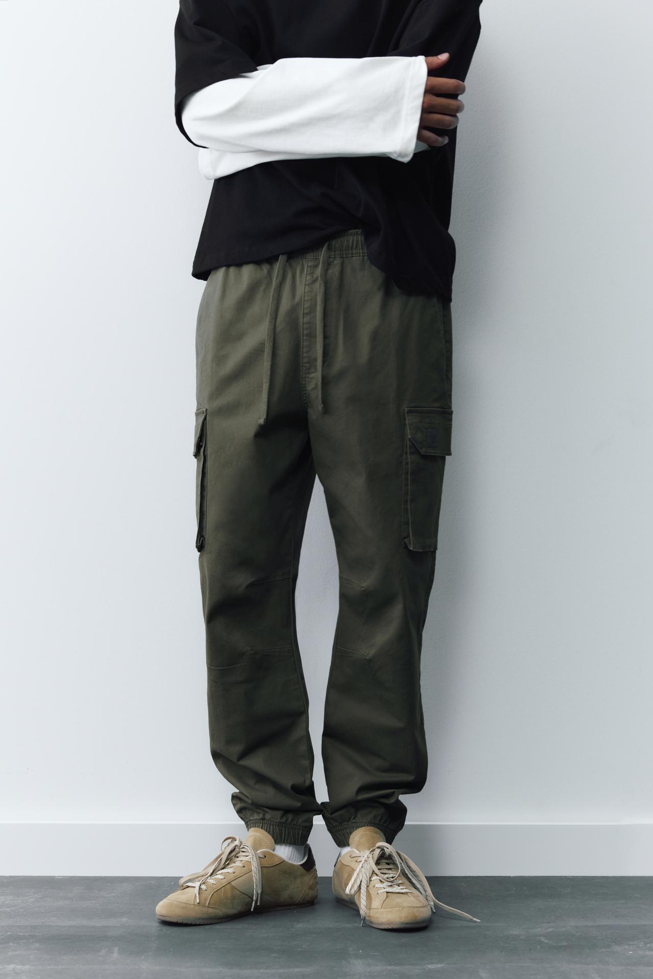Cargo joggers — Pale khaki