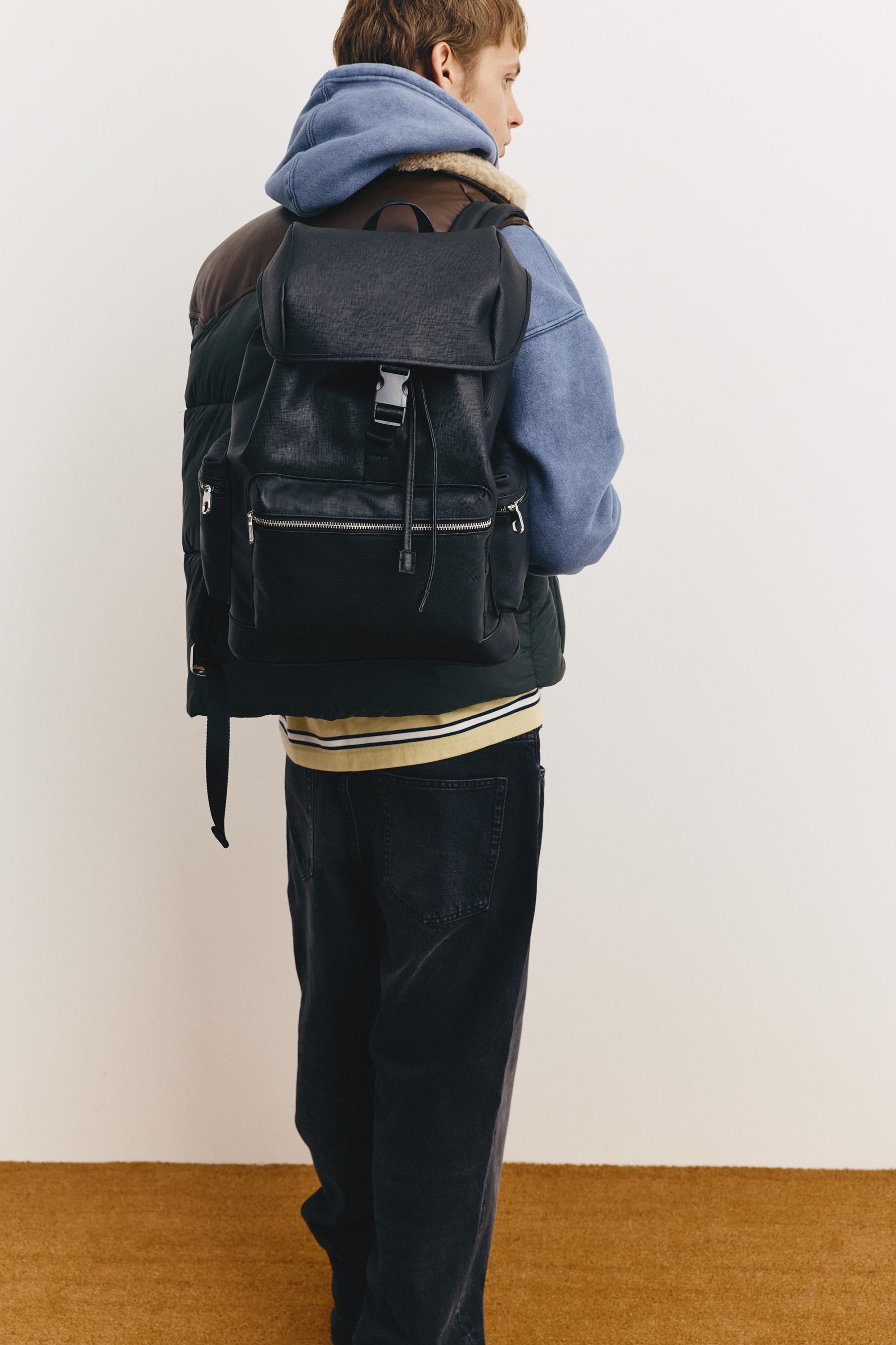 Tokalı dokulu sırt çantası - Görsel 25