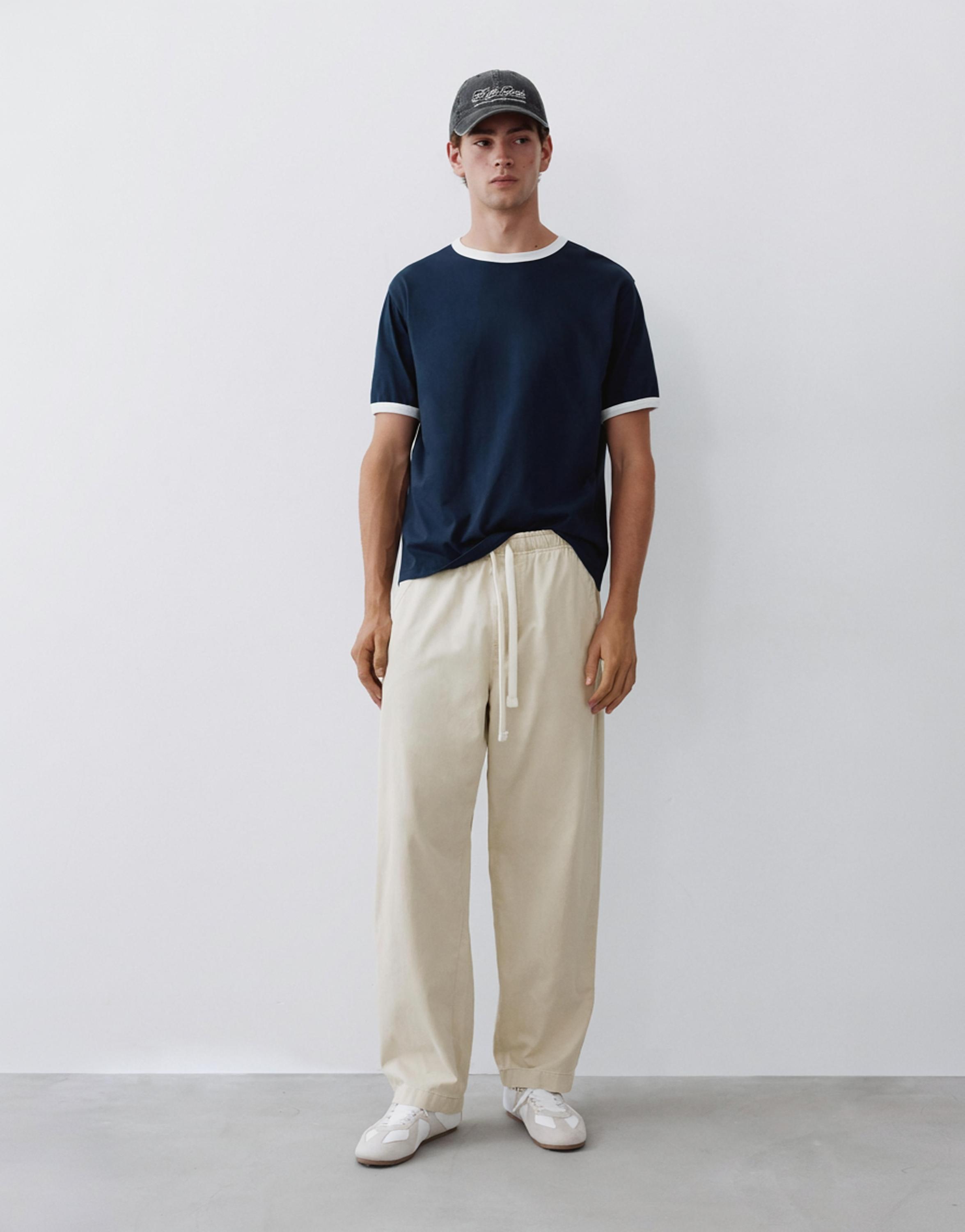 Baggy jogger pants — Off white
