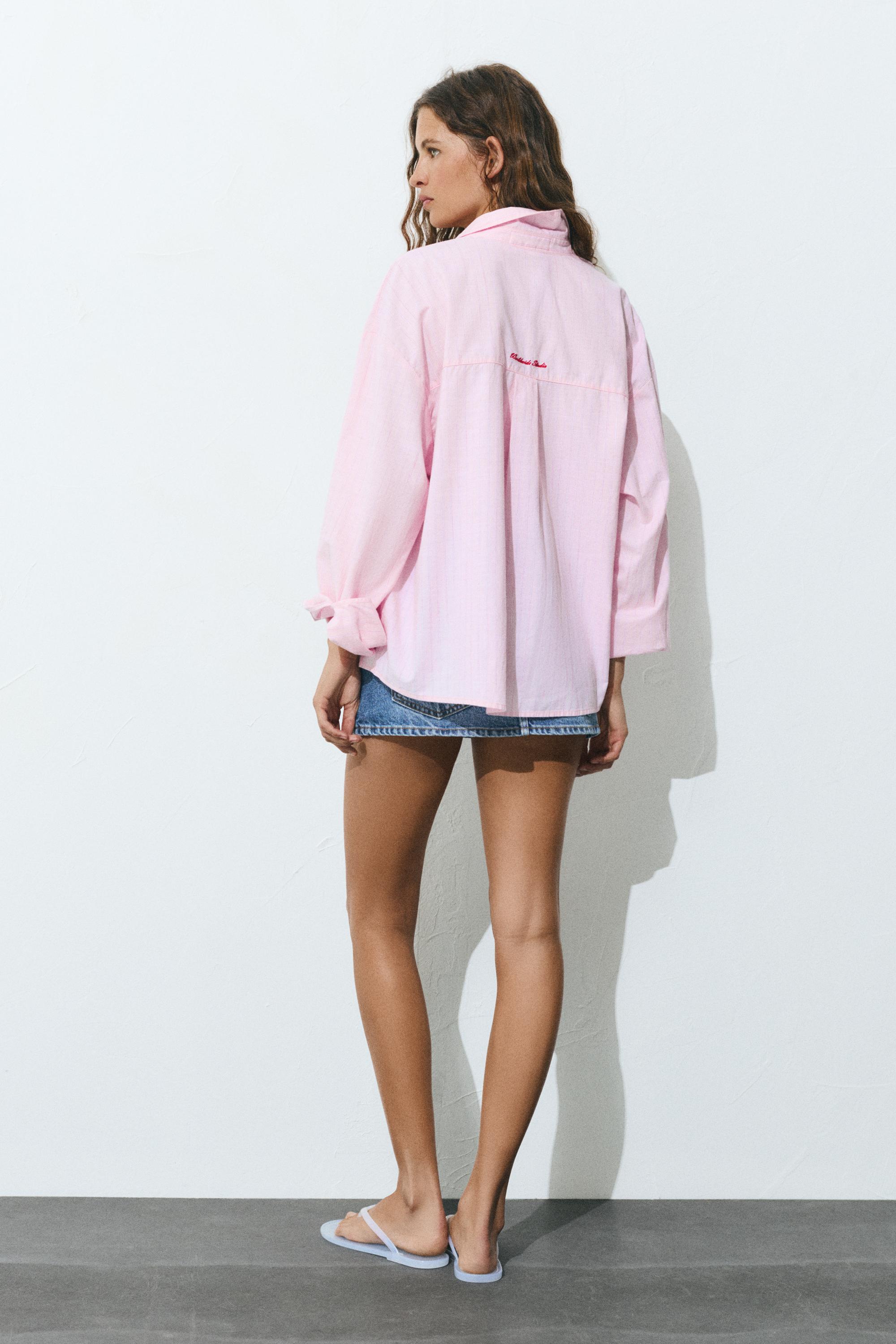 Çizgili biberli gömlek - Görsel 5