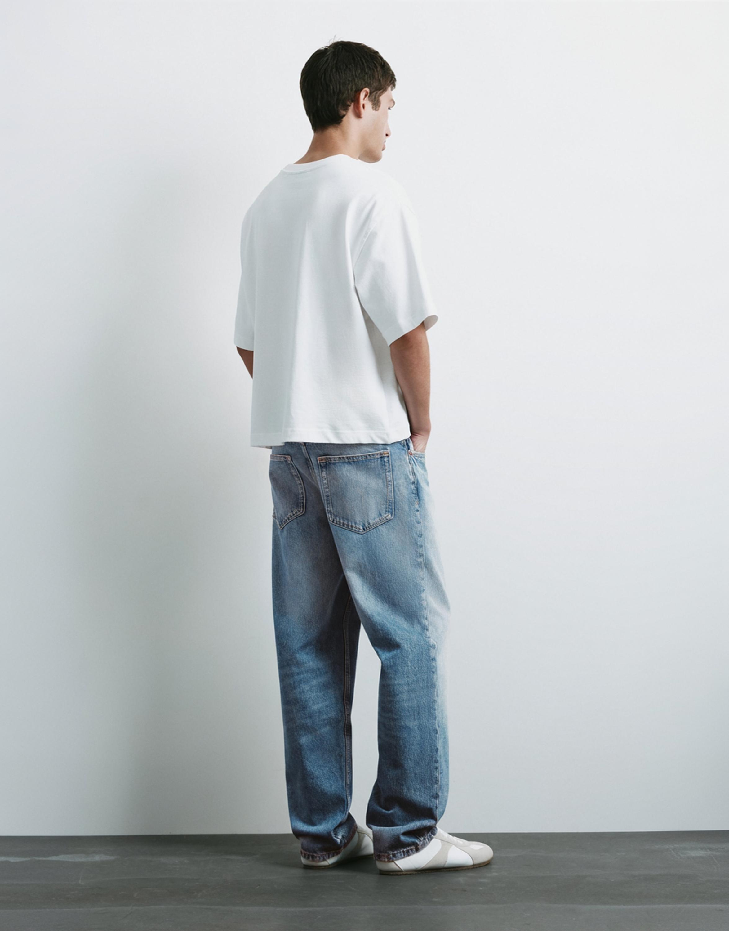 Straight-leg jeans — Medium blue