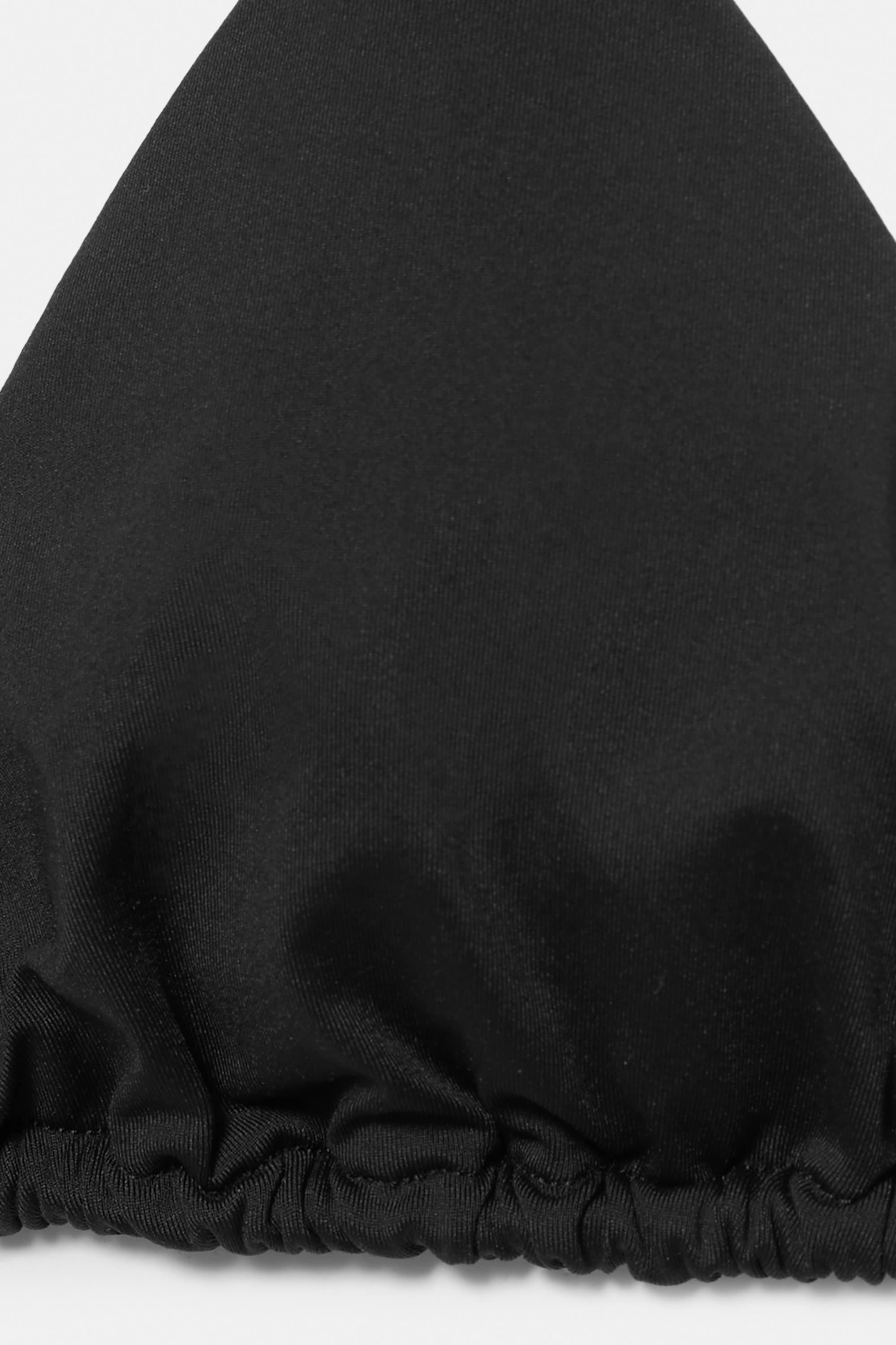 Triangle bikini top — Black