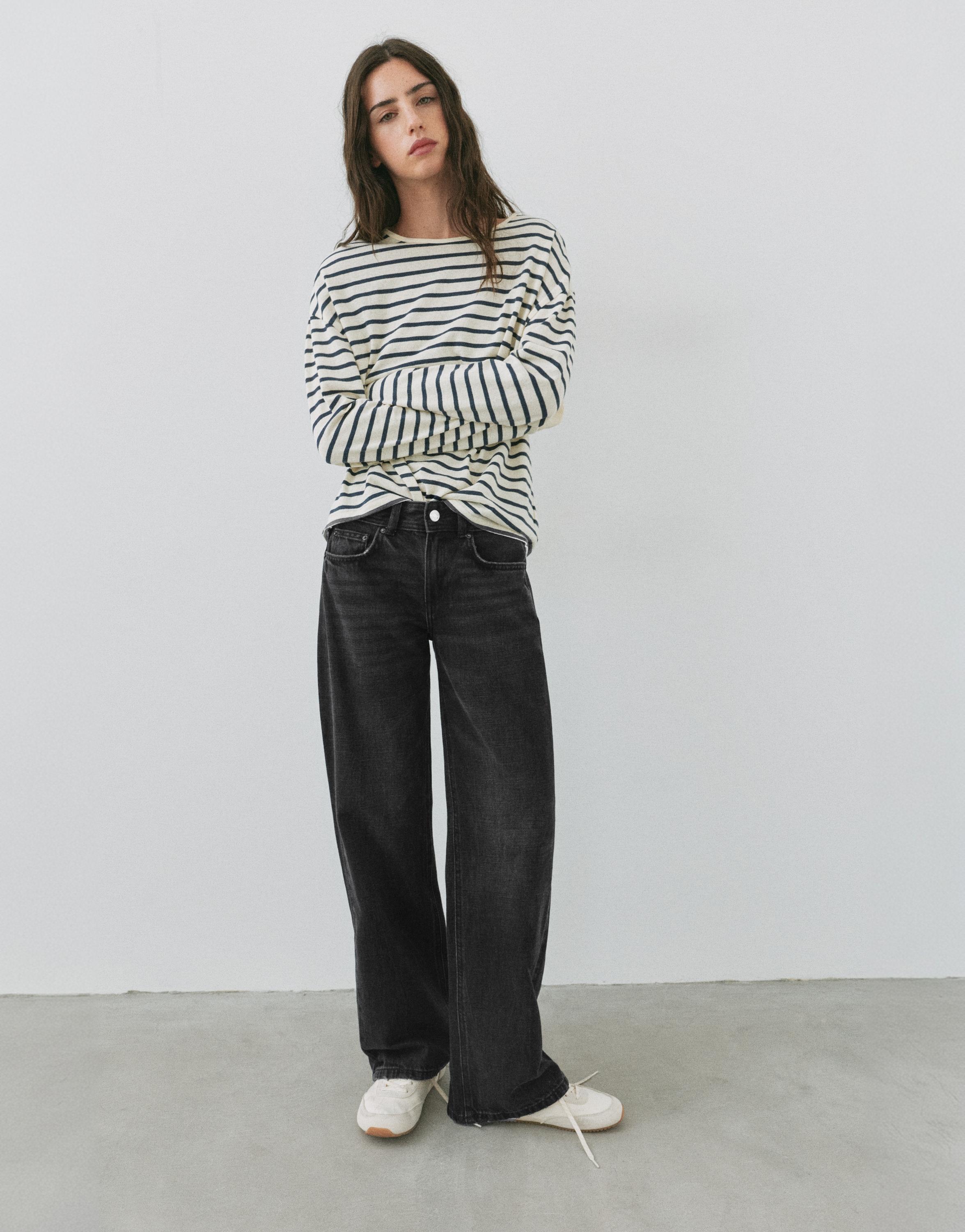 Pull&Bear Düşük bel straight fit jean görsel 8