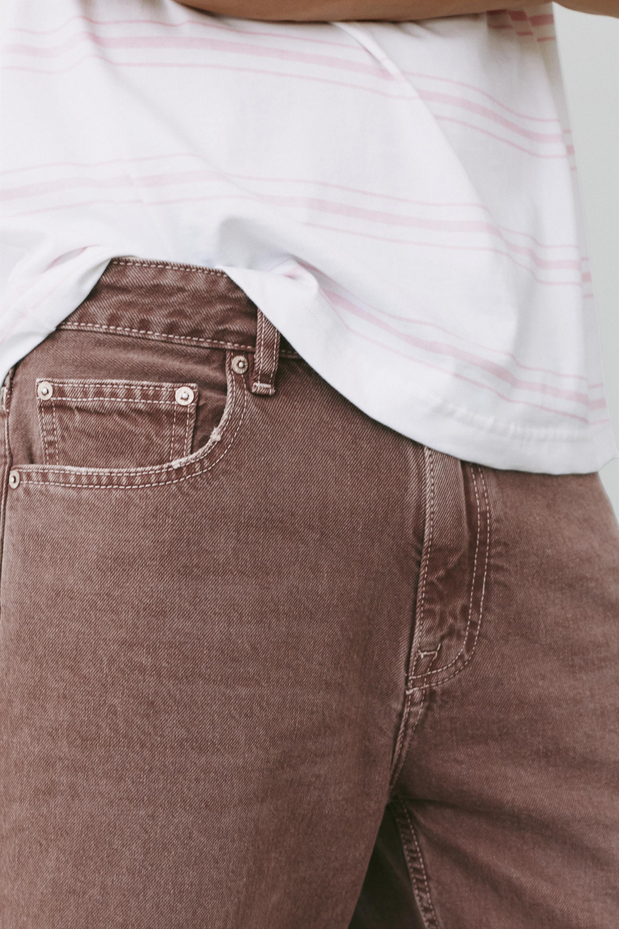 Standard denim Bermuda shorts — Brown