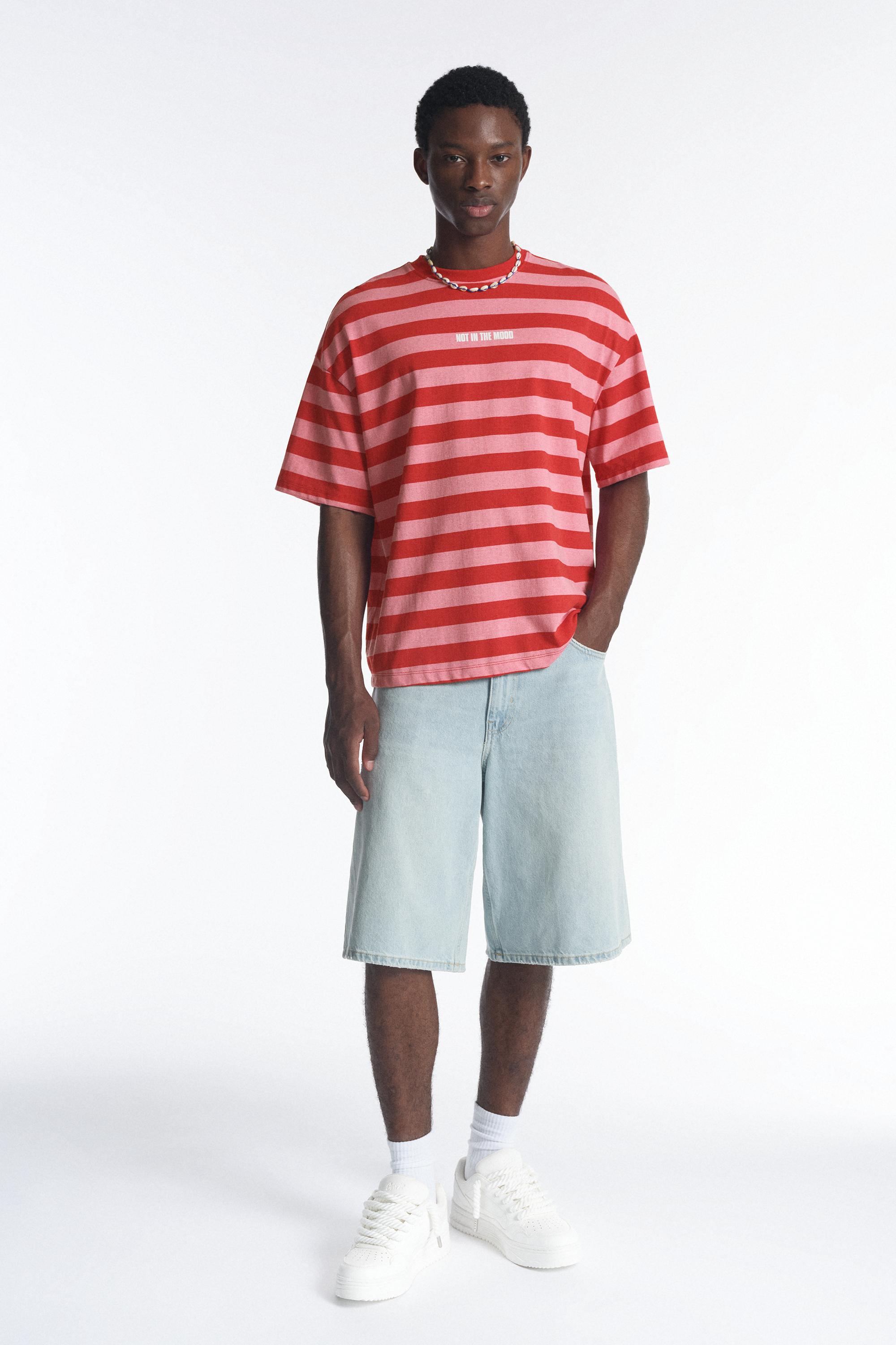 Striped STWD T-shirt — Red