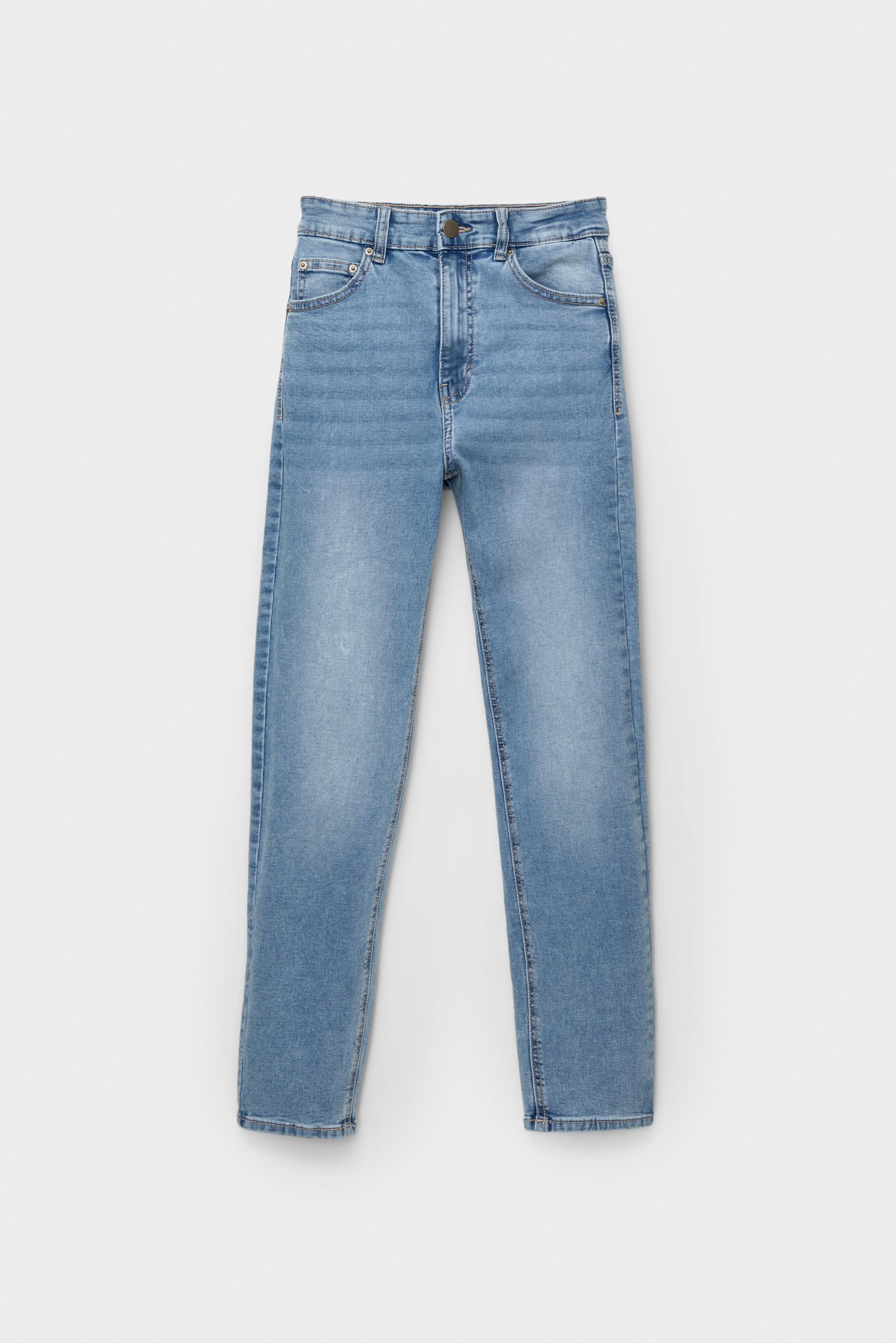 High-waist skinny jeans — Pale blue