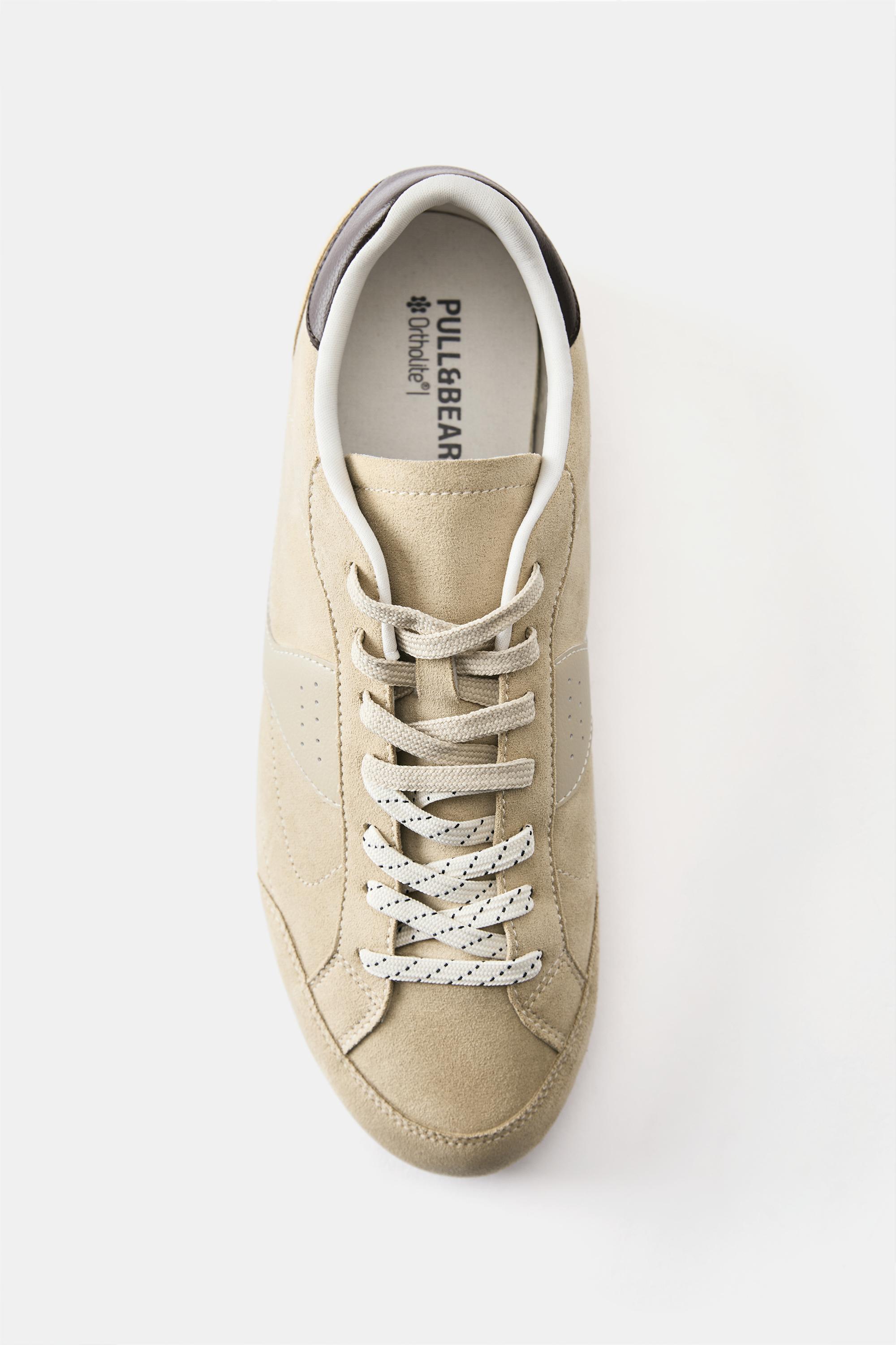 Slim fit trainers — Ecru