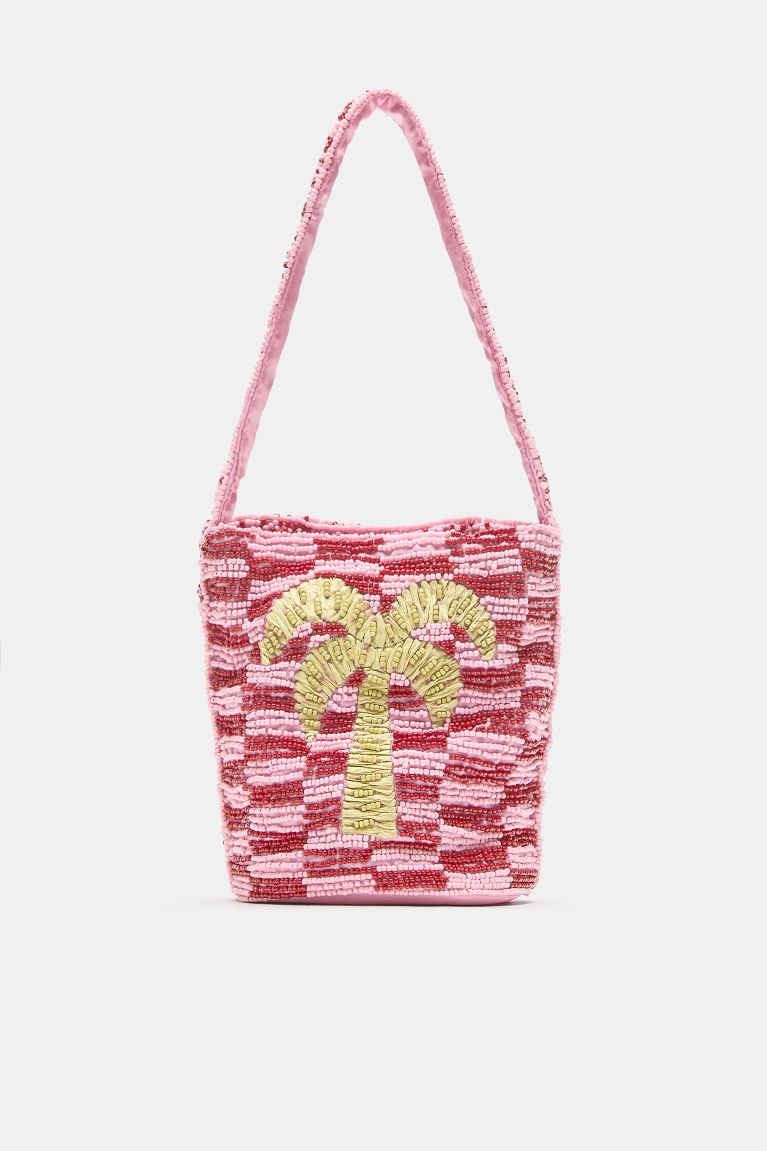 Boncuk detaylı kol çantası - Görsel 9