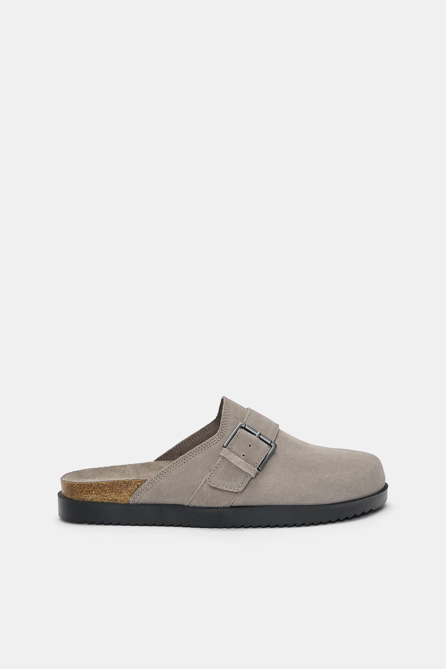 Lederclogs Mit Schnalle