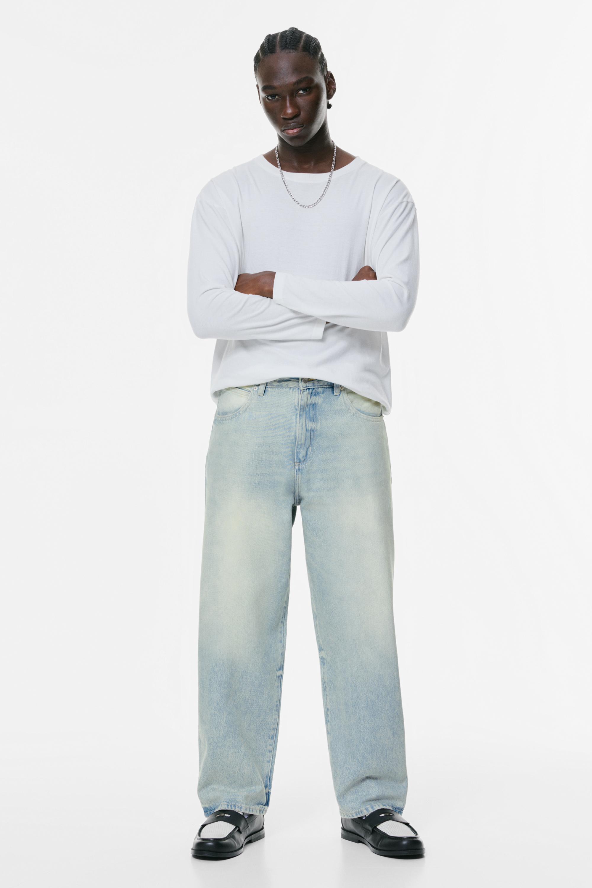 Gewachste Baggy Loose Jeans