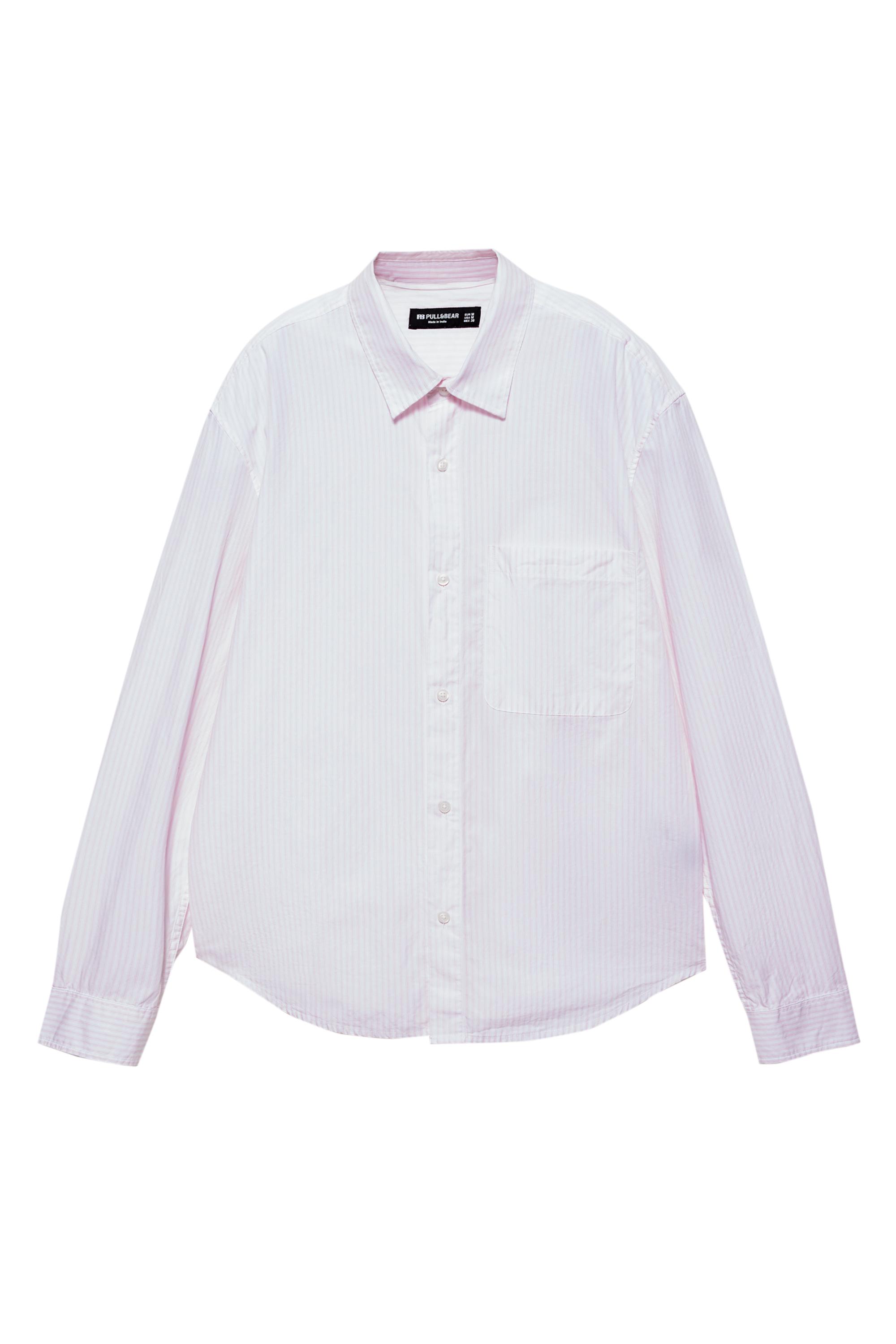 Çizgili uzun kollu gömlek - Görsel 8