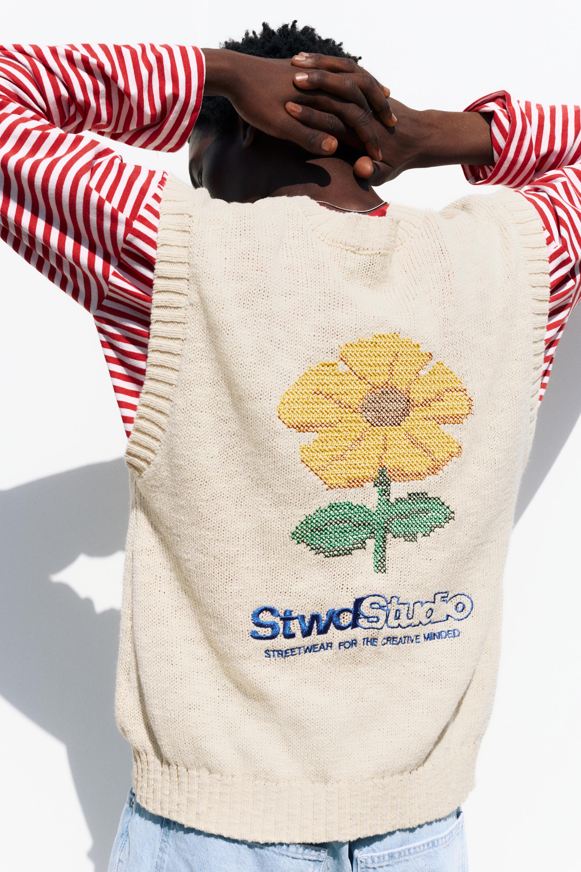 STWD knit vest — Tan