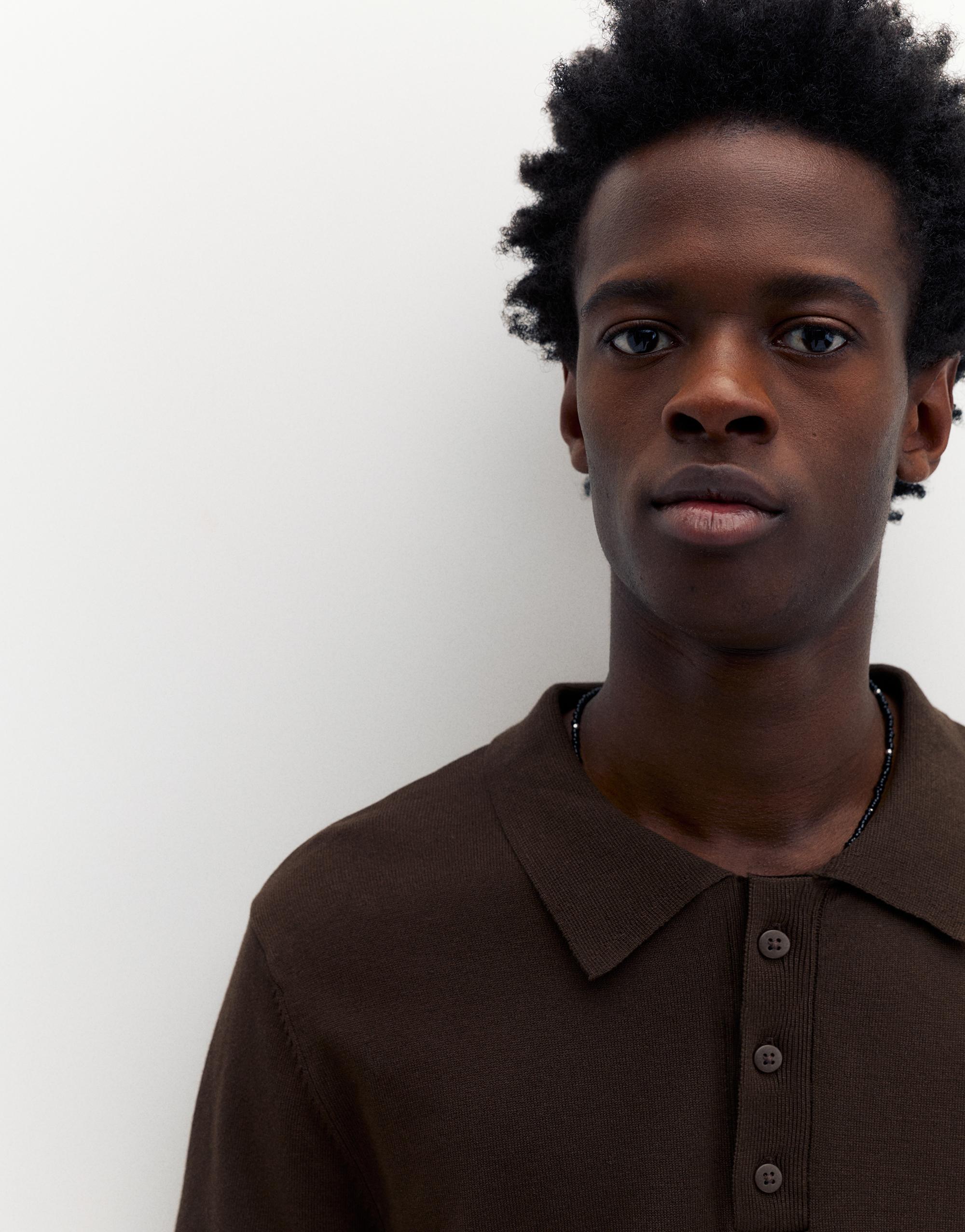 Kısa kollu örgü polo - Görsel 65