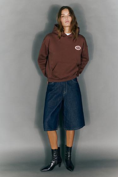 Graphic hoodie — Brown 4