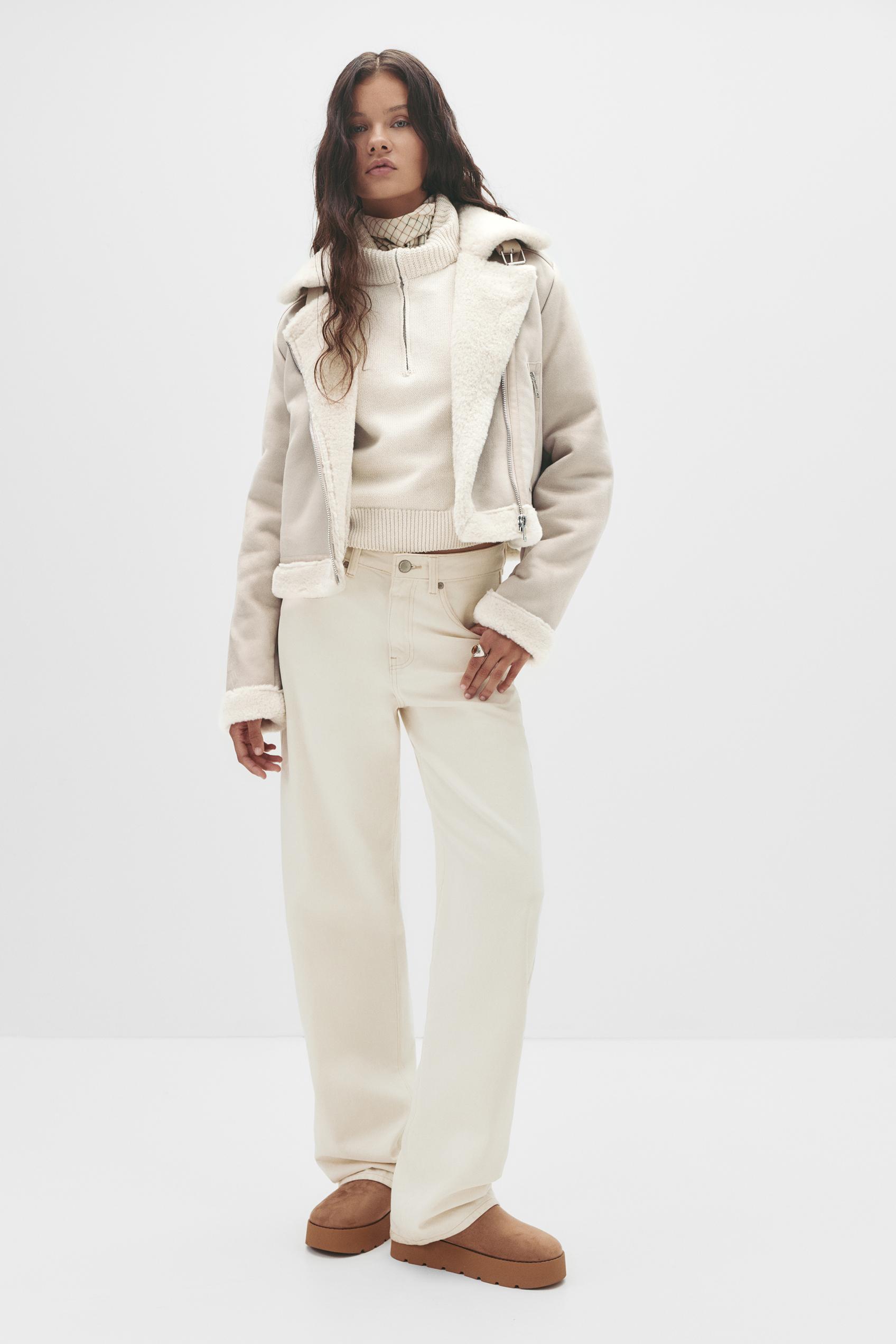 Short Reversible Jacket — Ecru