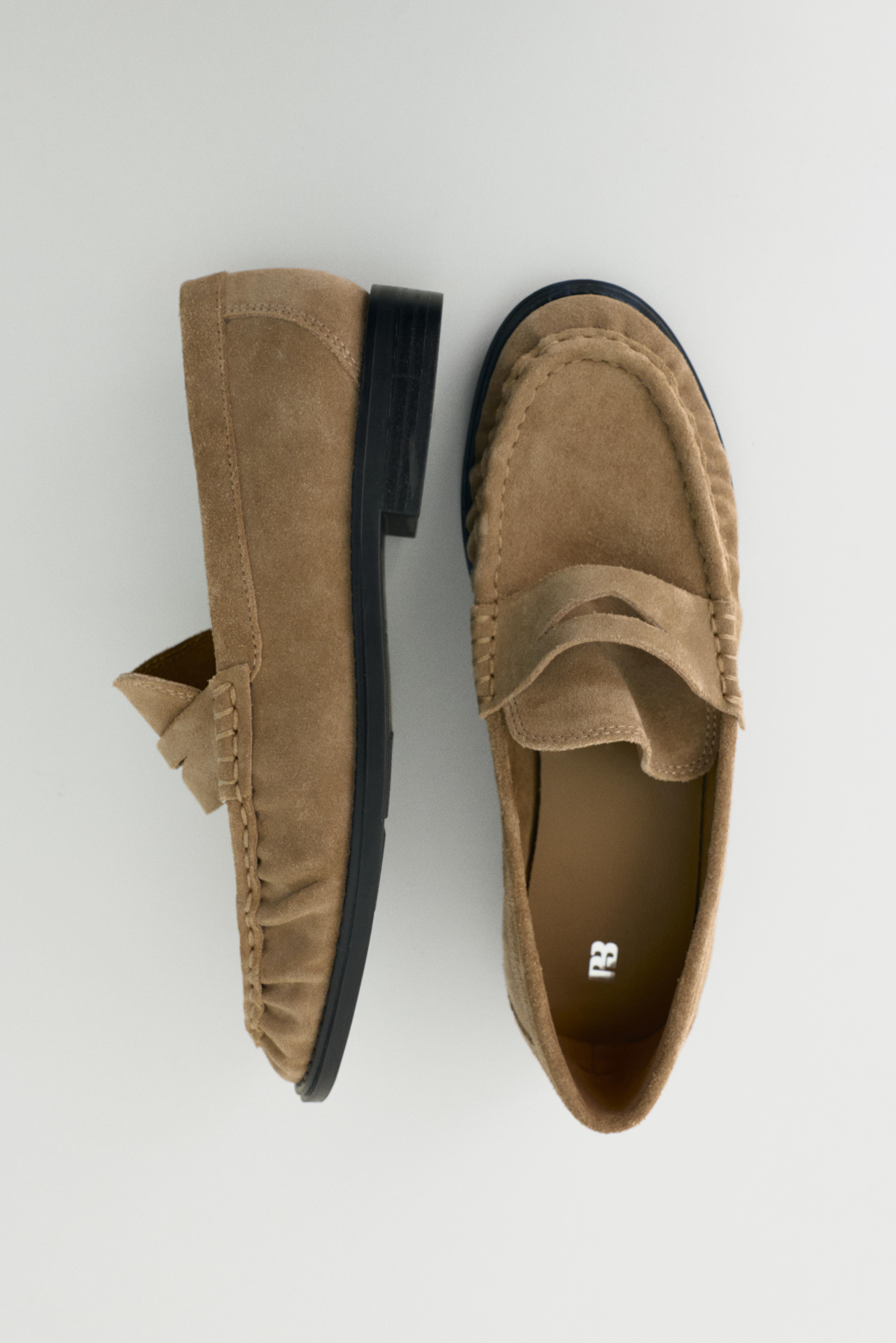 Leather loafers — Brown