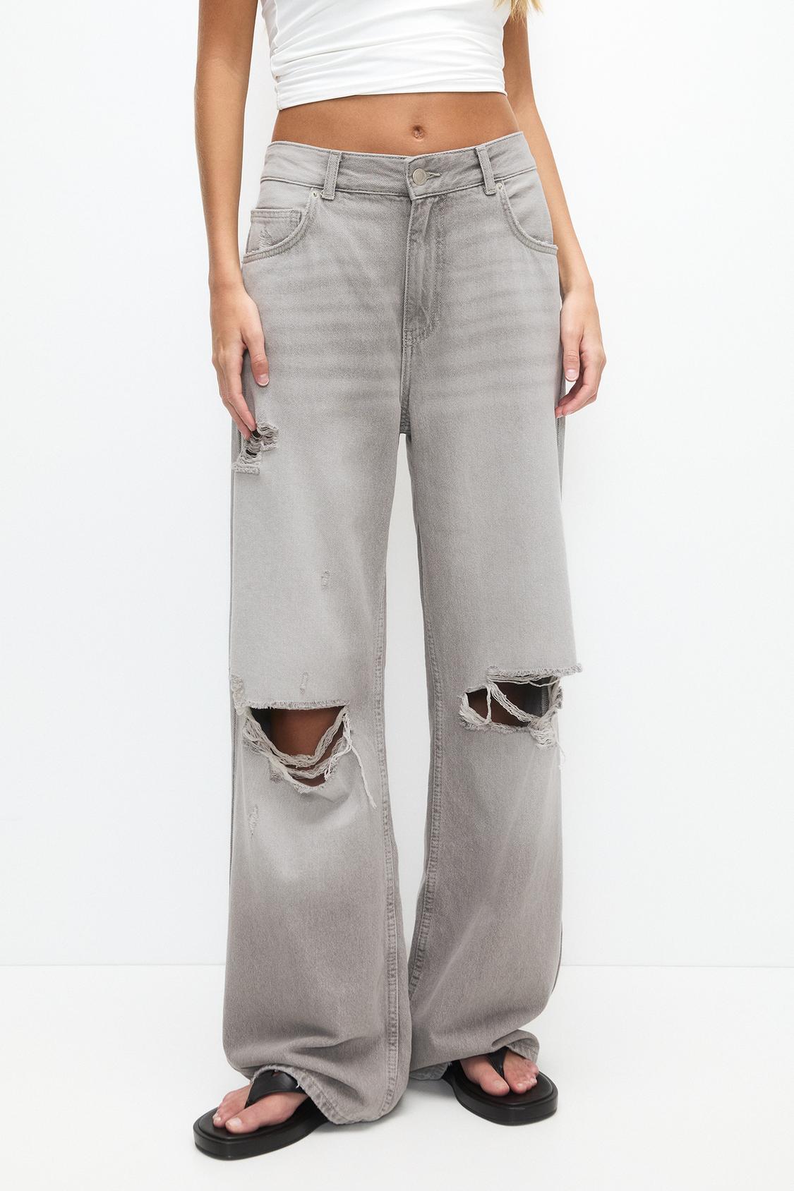 Ripped baggy jeans - pull&bear