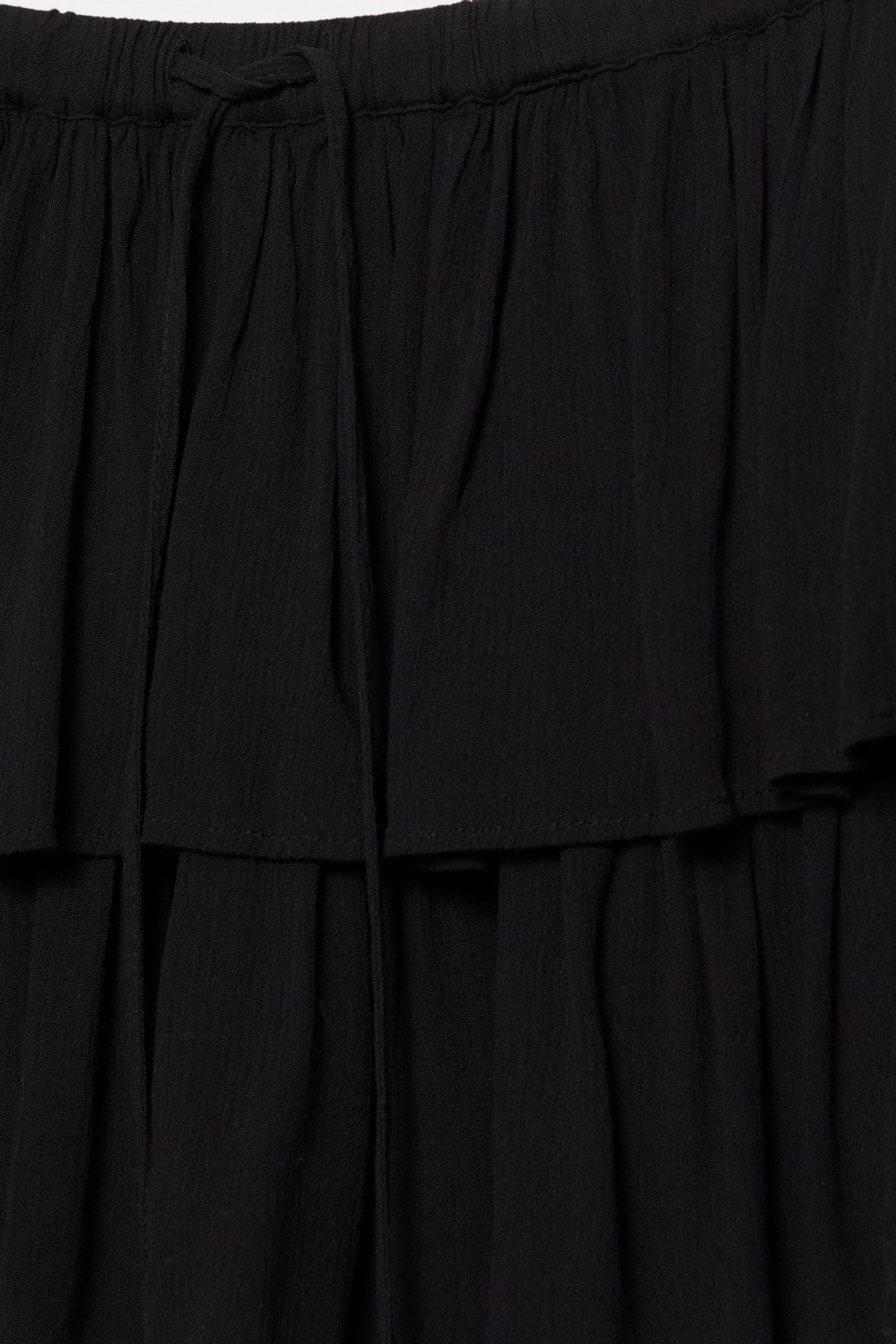 Ruffled skort — Black