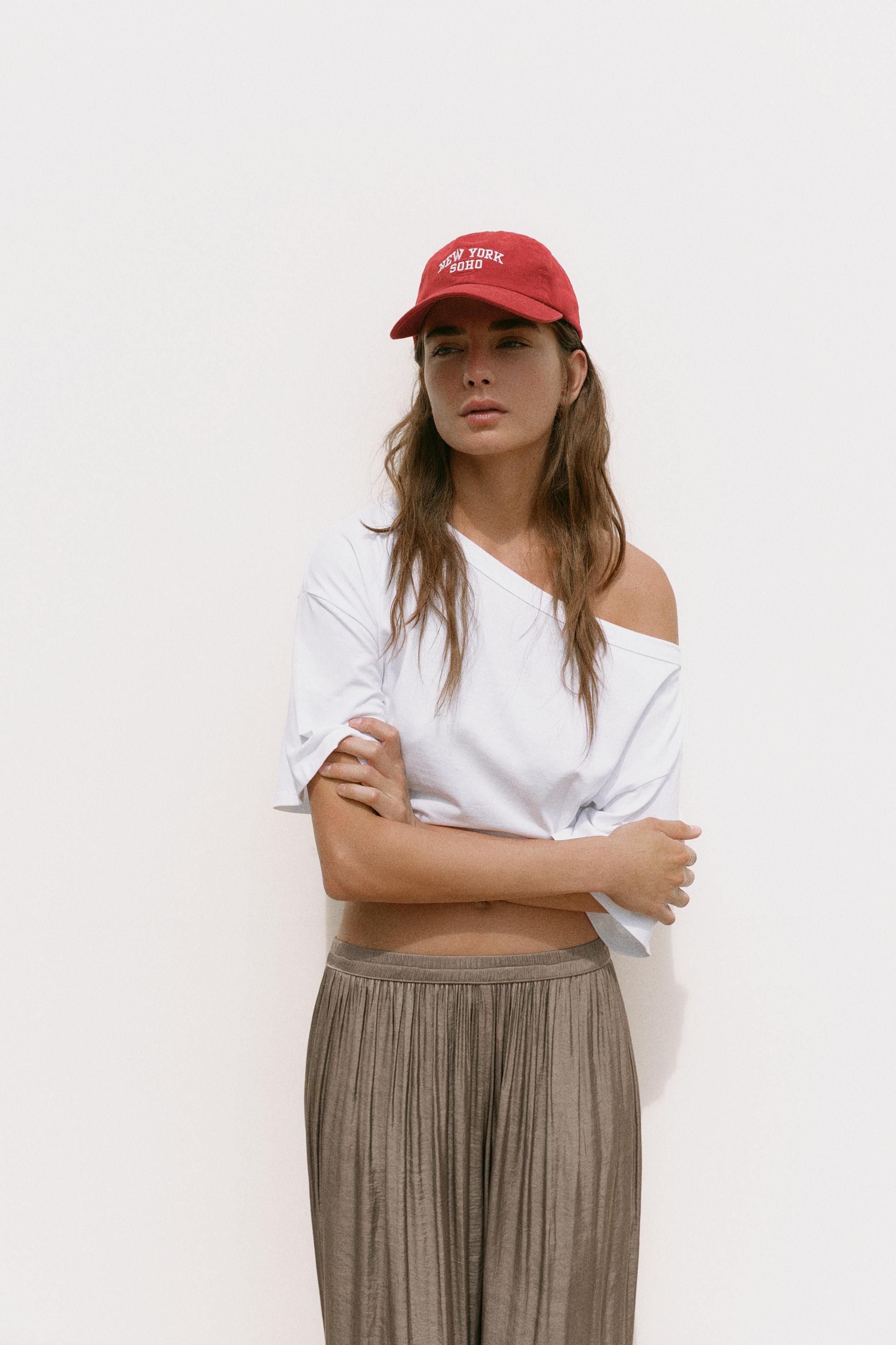 New York graphic cap — Red