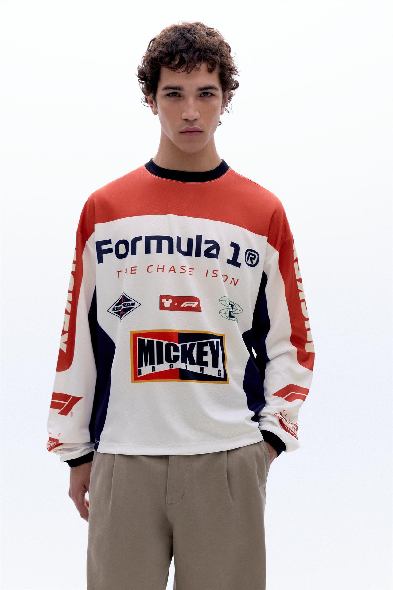 Disney x F1 long sleeve T-shirt — Off white