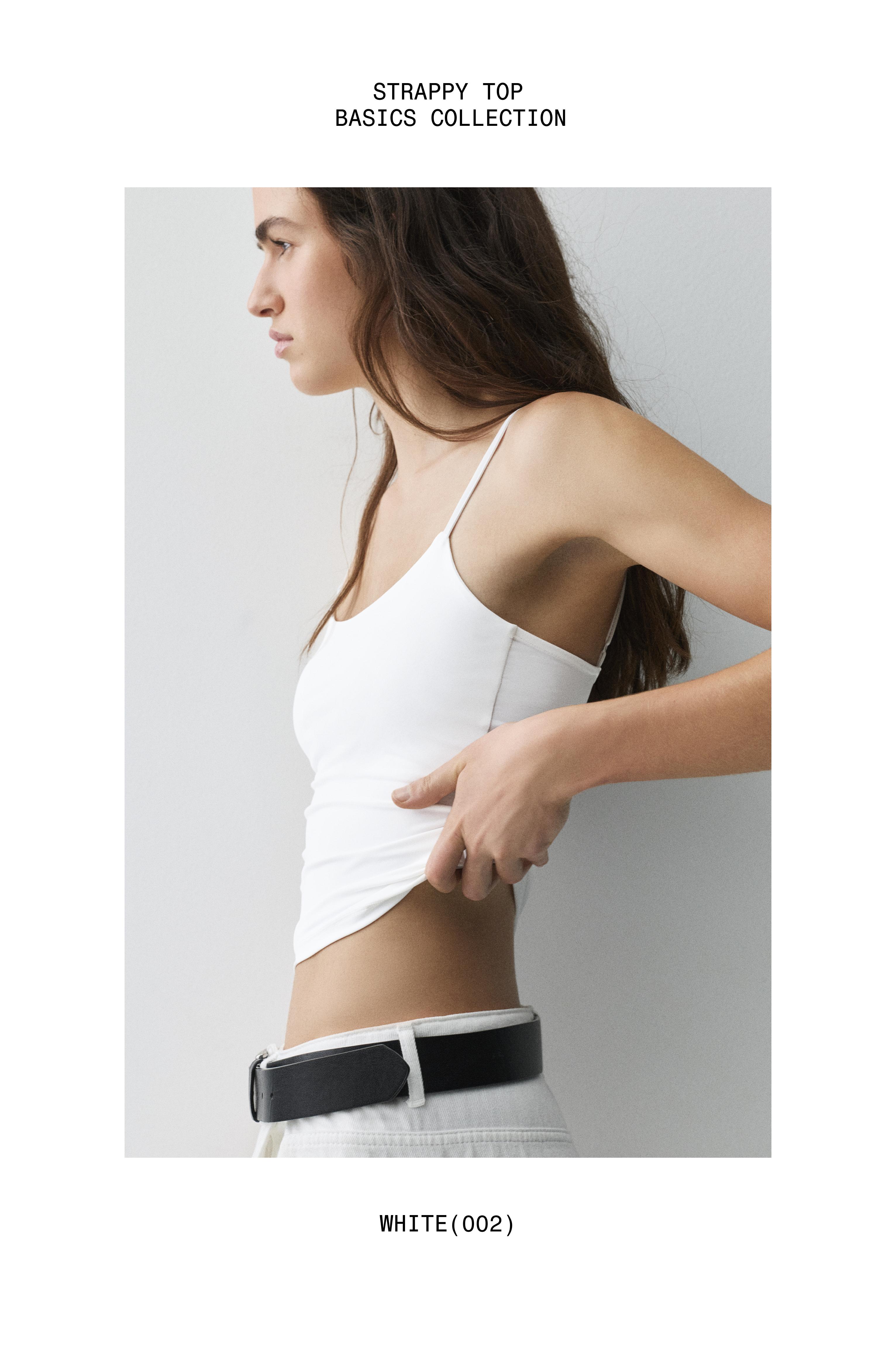 Basic top with adjustable straps — White