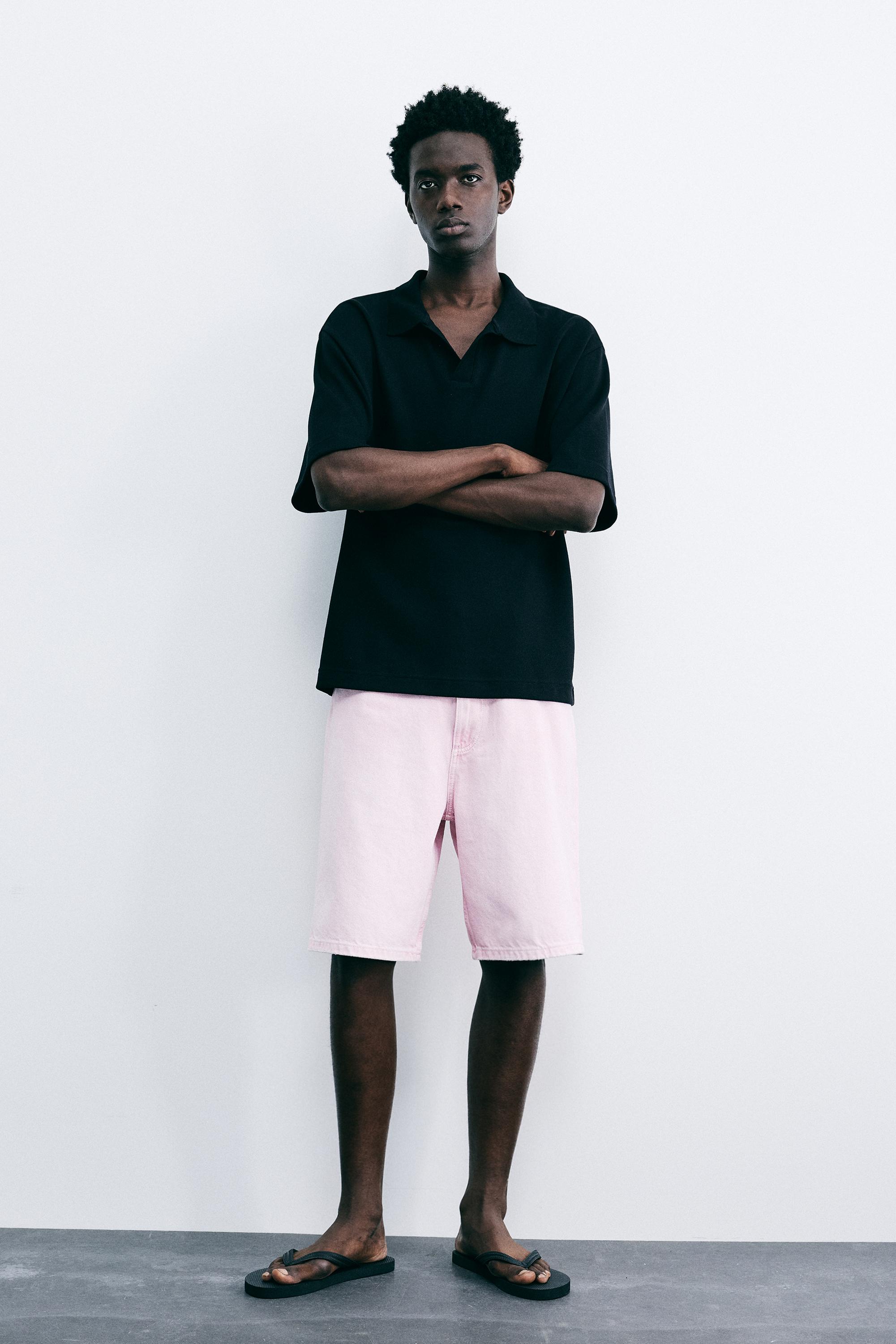 Short sleeve interlock polo shirt — Black