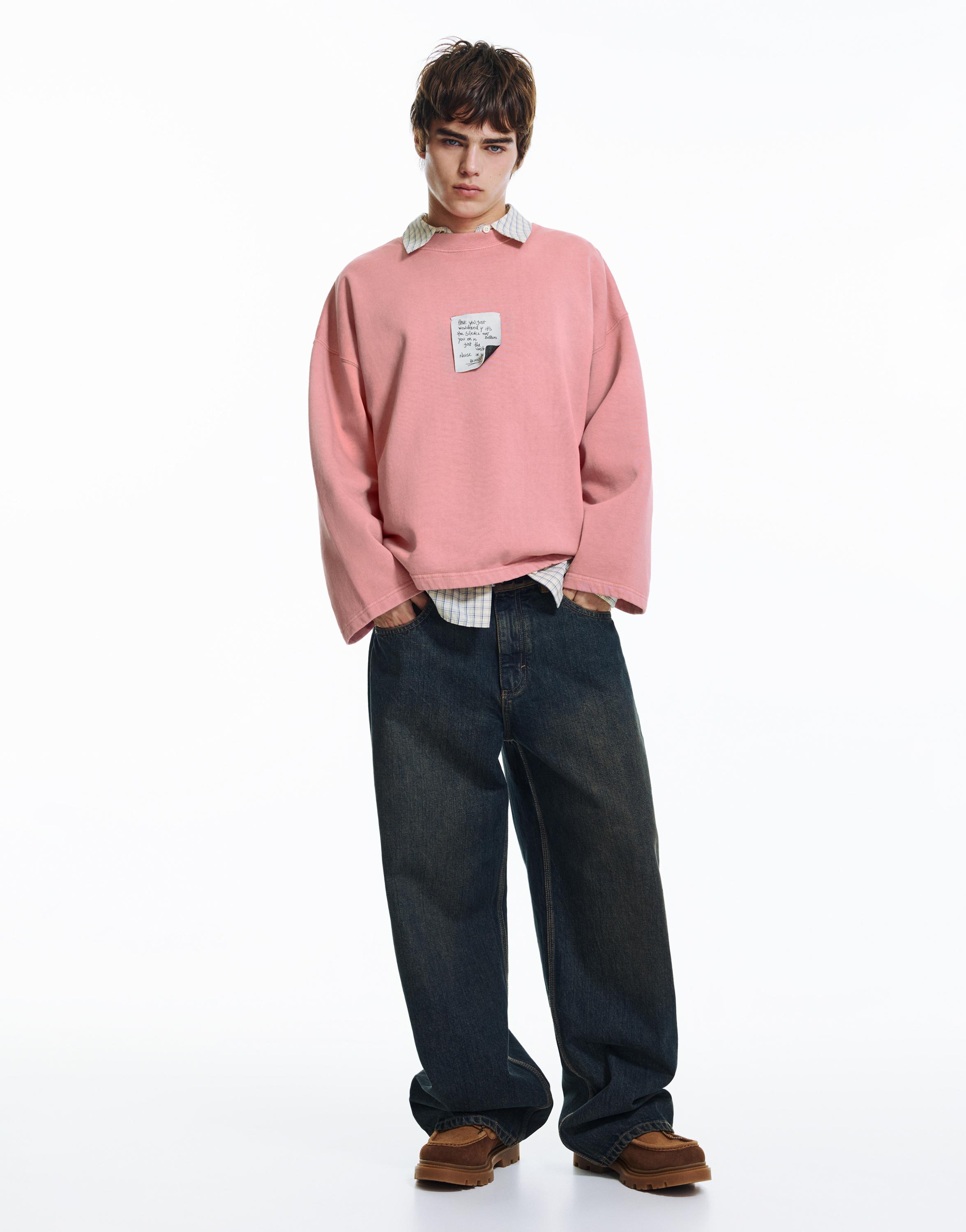 Pink label sweatshirt — Pink